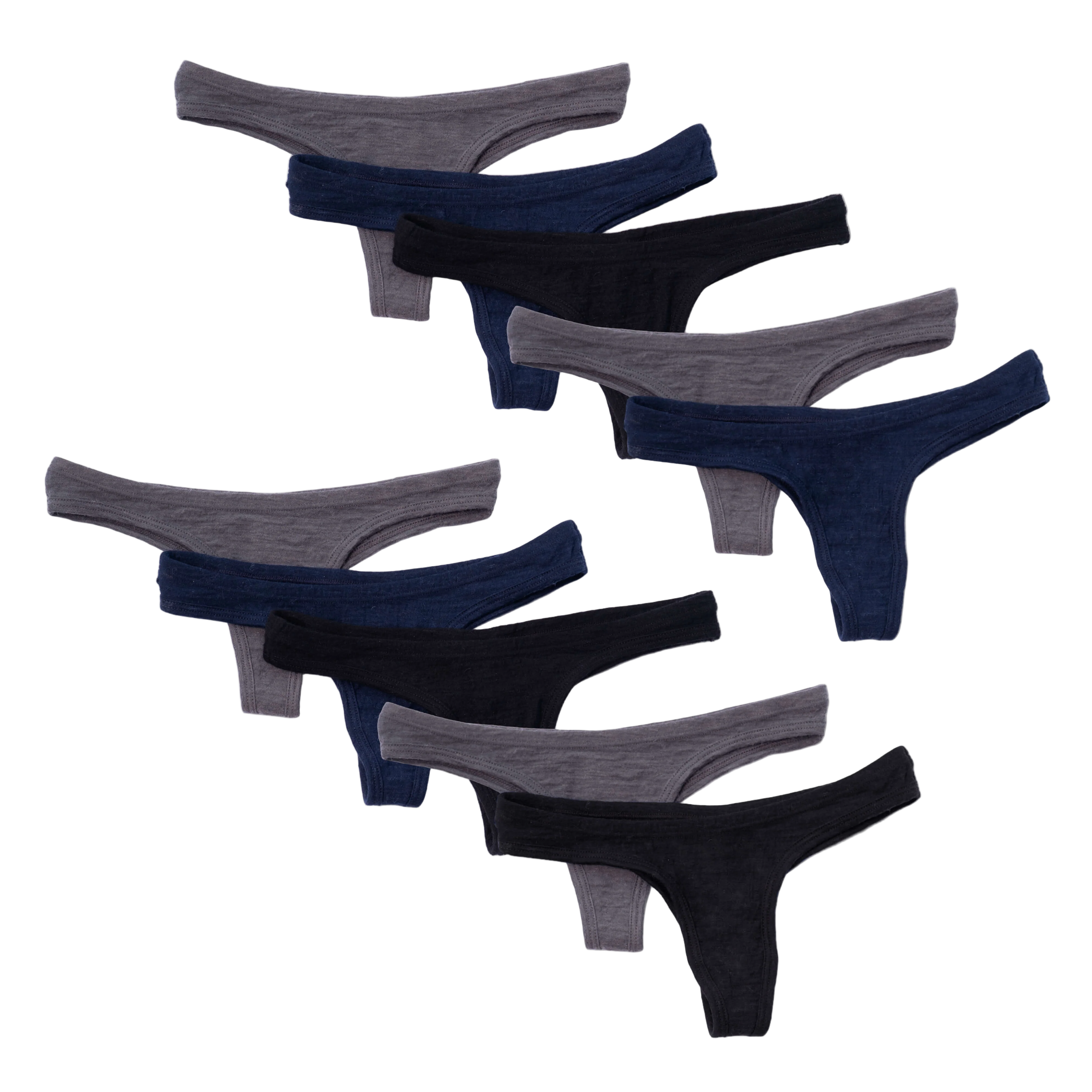 10 Pack Bundle - Women's Alpaca Wool Thong: 160 Ultralight - Image 26