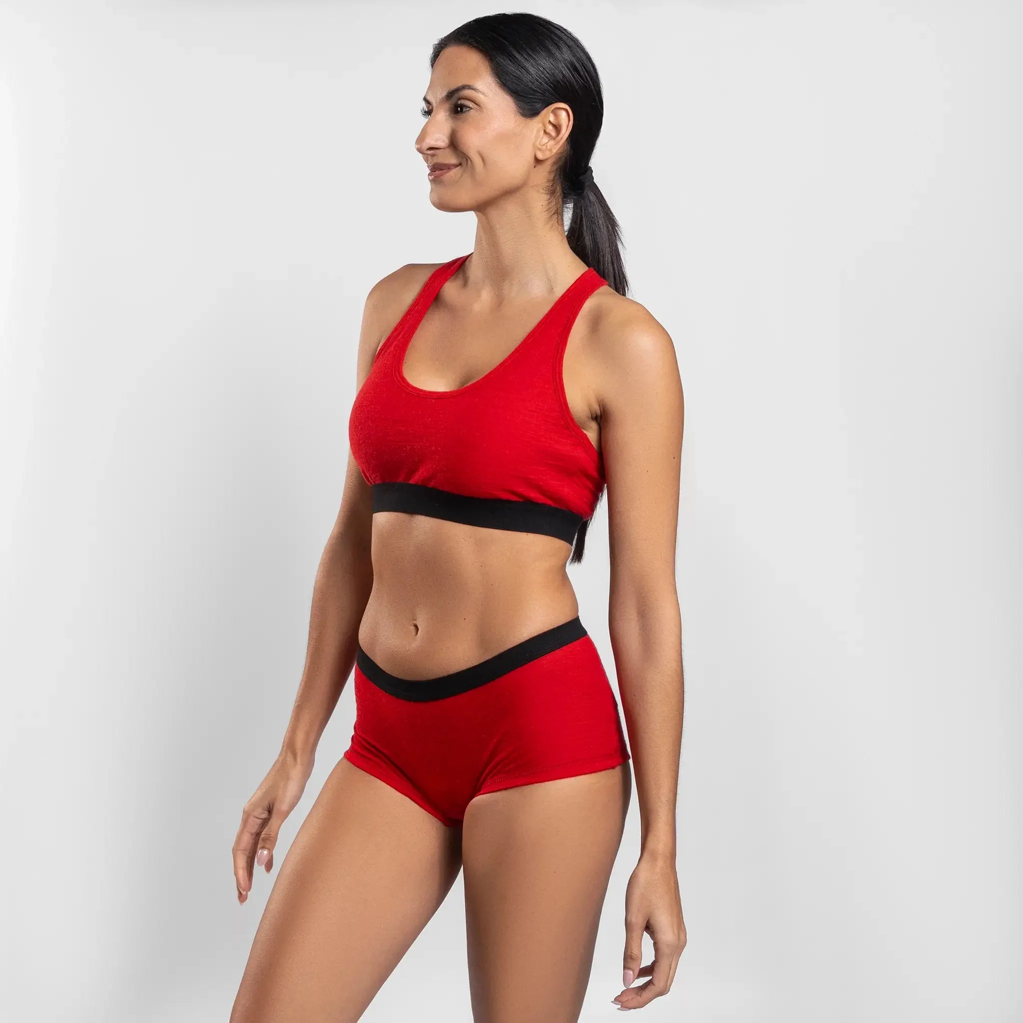 3 Pack Bundle - Women's Alpaca Wool Sports Bra: 160 Ultralight - Image 22