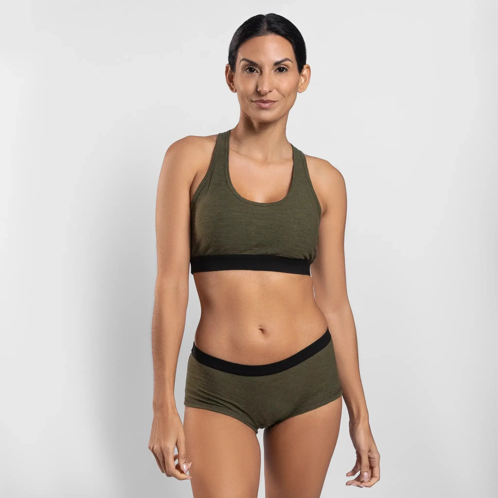 3 Pack Bundle - Women's Alpaca Wool Sports Bra: 160 Ultralight - Image 38