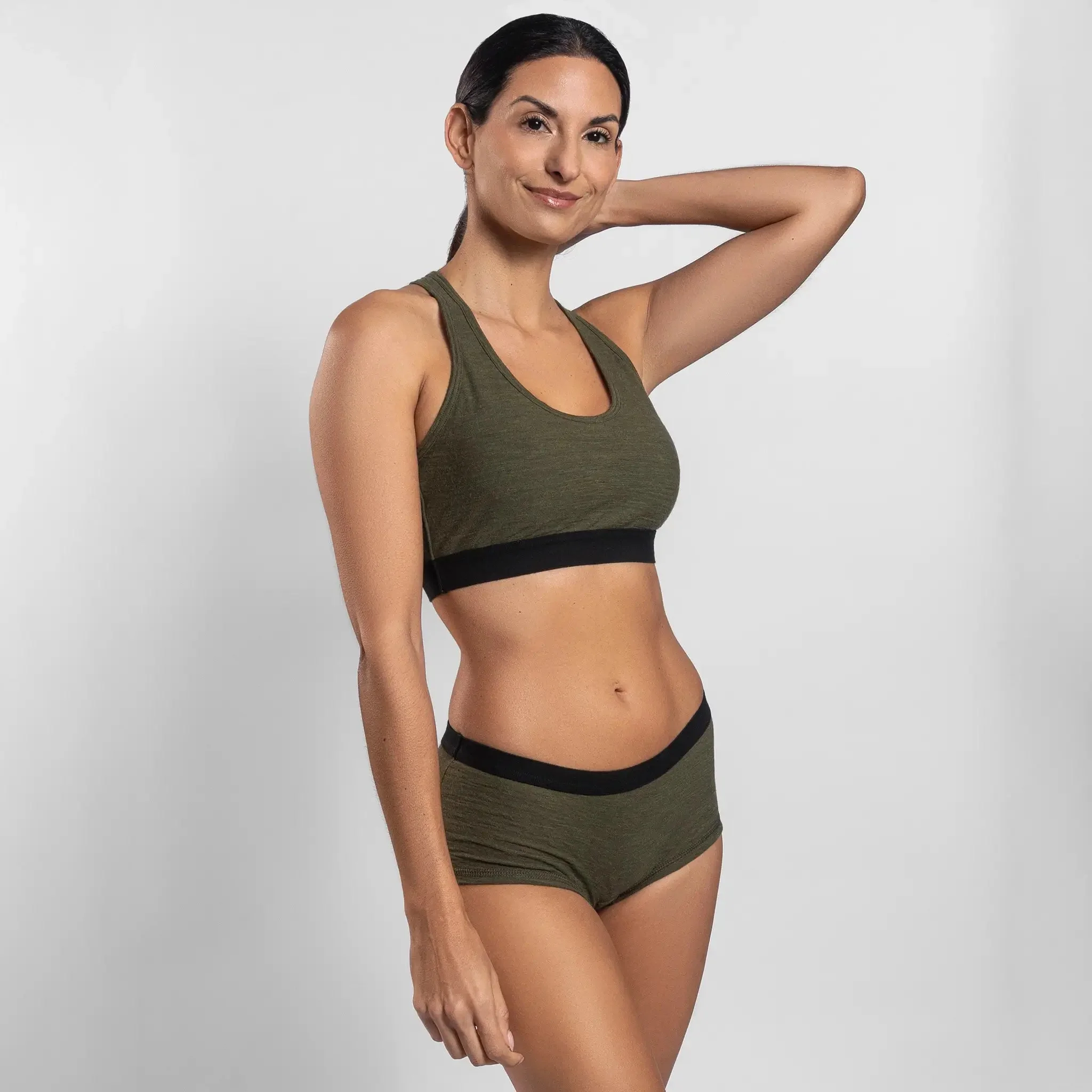 3 Pack Bundle - Women's Alpaca Wool Sports Bra: 160 Ultralight - Image 40