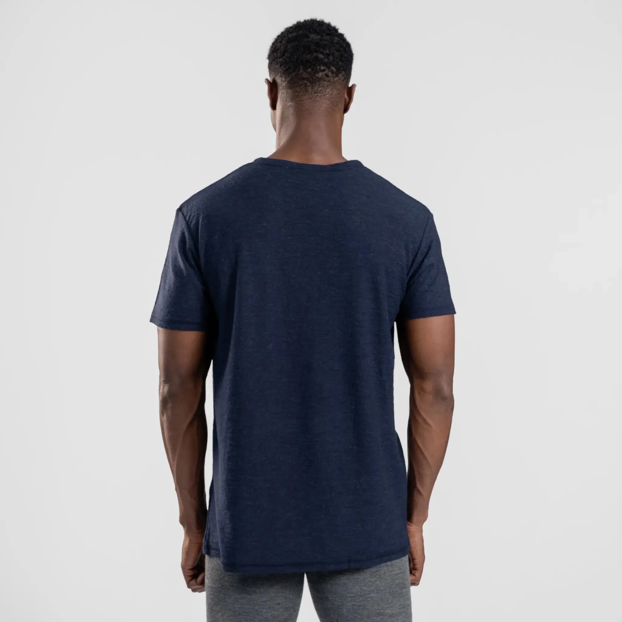 3 Pack Bundle - Men's Alpaca Wool T-Shirt: 160 Ultralight Crew Neck - Image 34