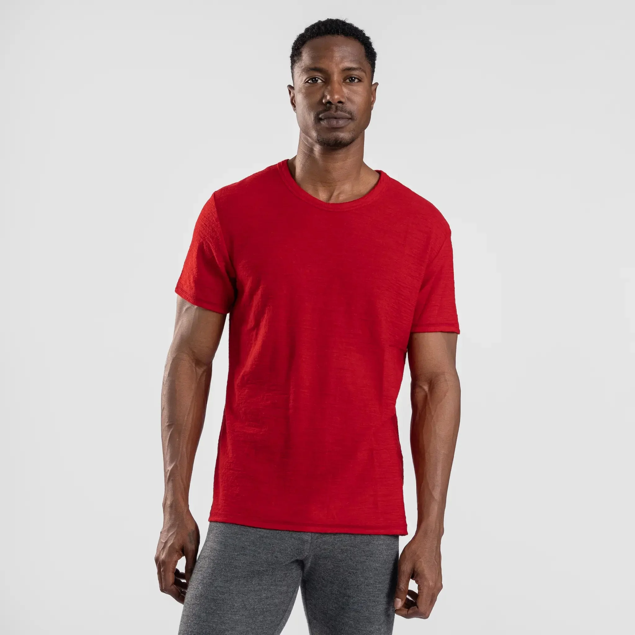 3 Pack Bundle - Men's Alpaca Wool T-Shirt: 160 Ultralight Crew Neck - Image 54