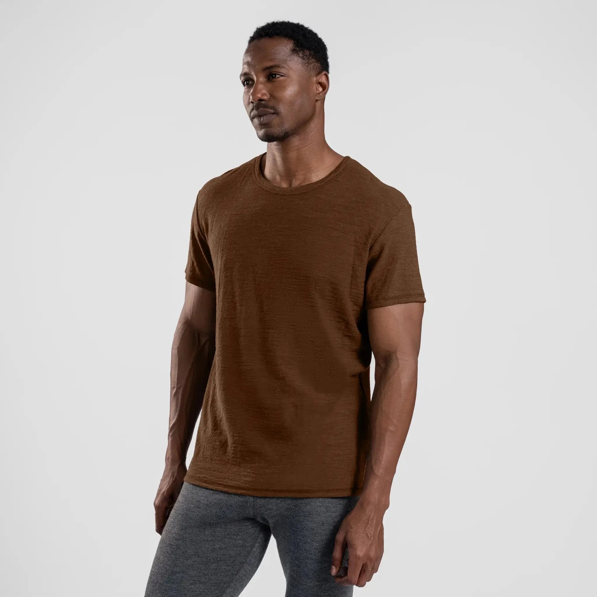 3 Pack Bundle - Men's Alpaca Wool T-Shirt: 160 Ultralight Crew Neck - Image 47