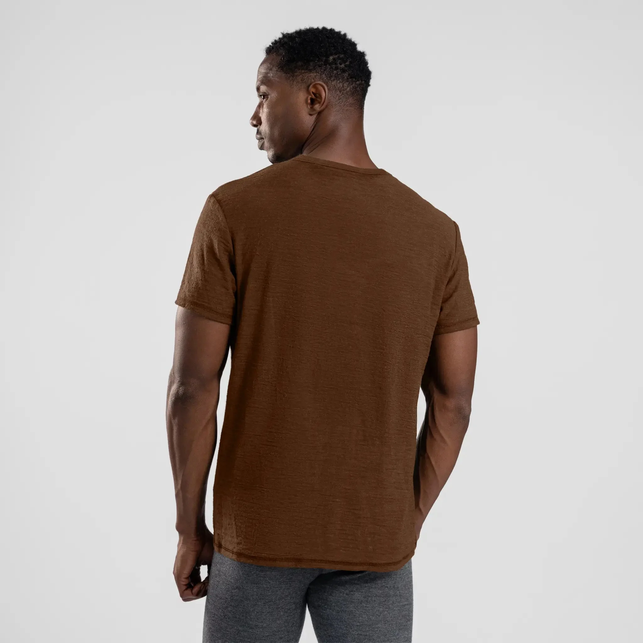 3 Pack Bundle - Men's Alpaca Wool T-Shirt: 160 Ultralight Crew Neck - Image 46