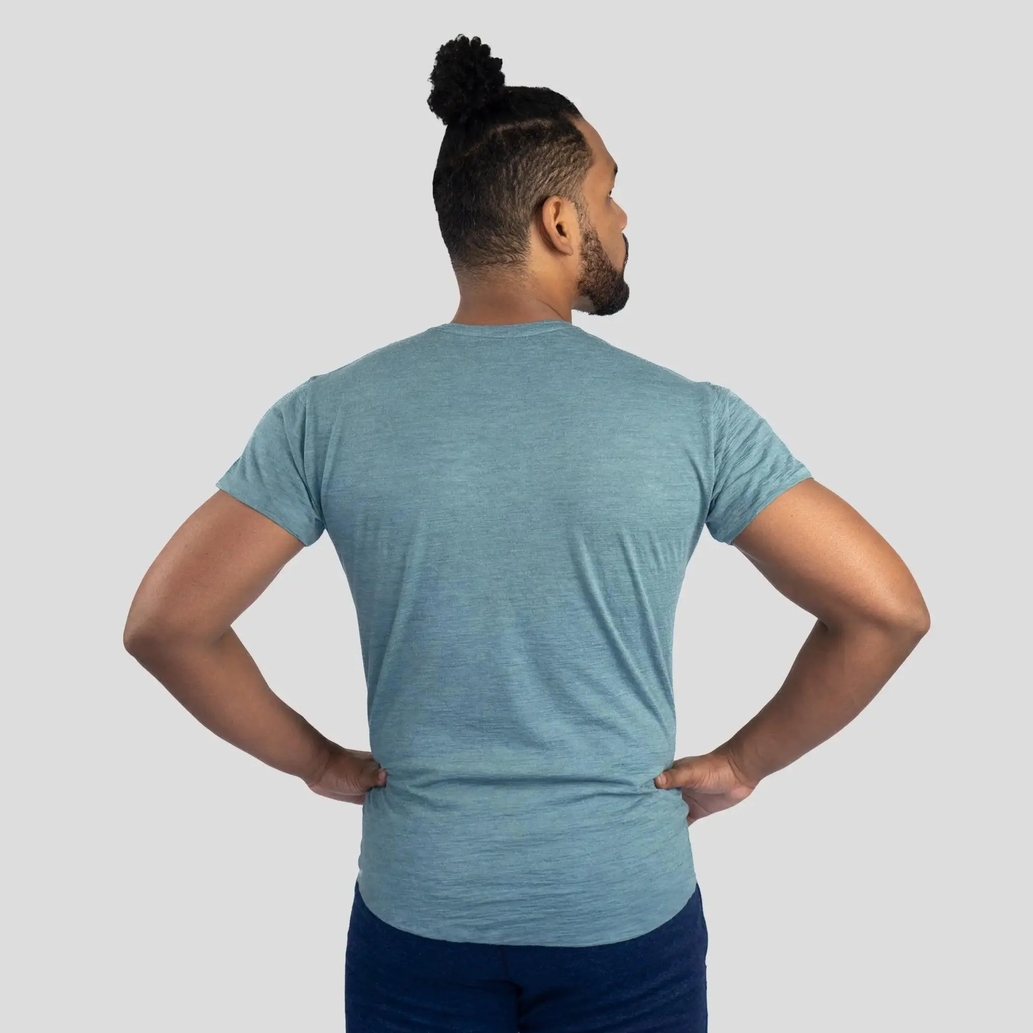 3 Pack Bundle - Men's Alpaca Wool T-Shirt: 160 Ultralight Crew Neck - Image 13