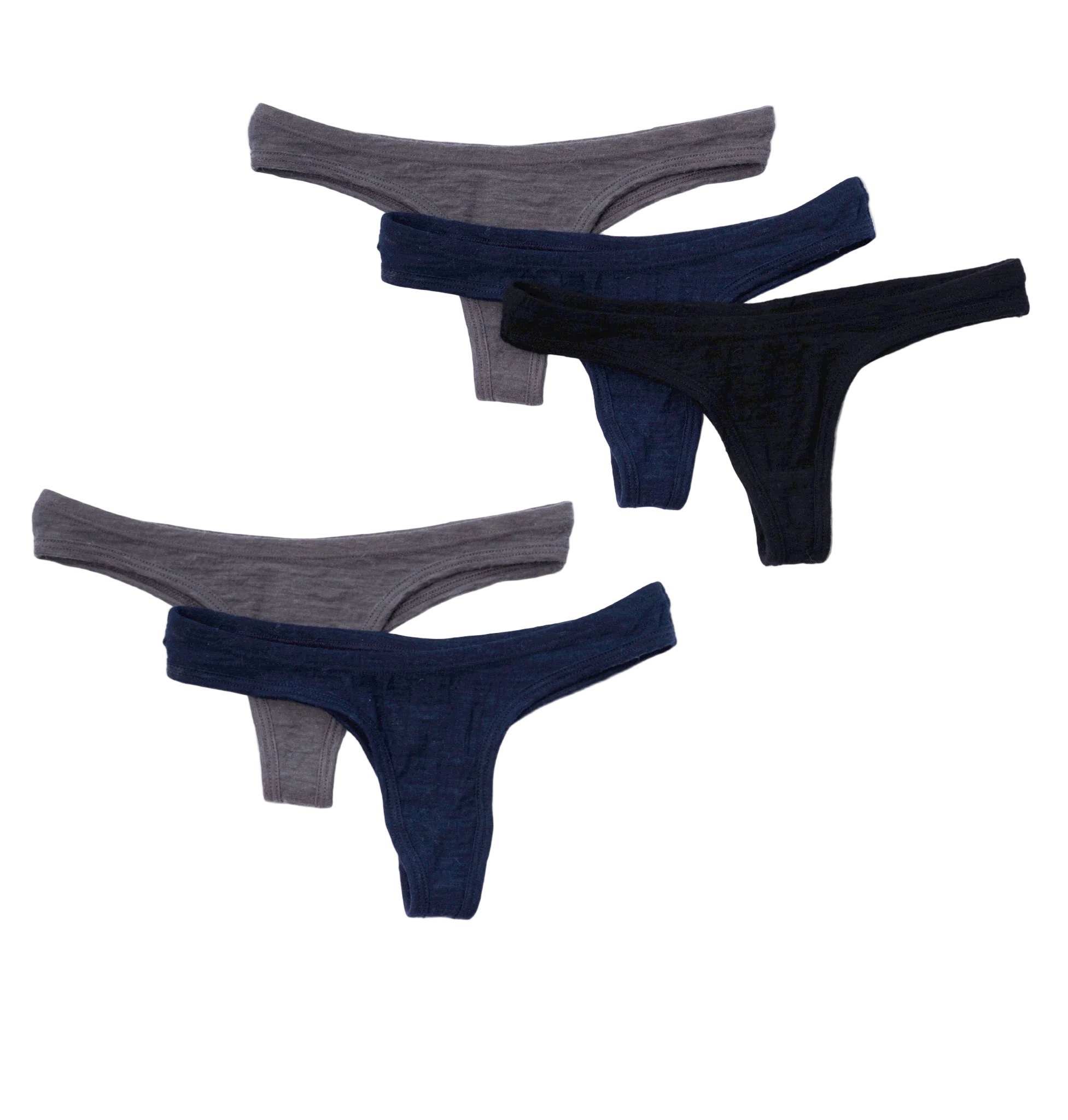 5 Pack Bundle - Women's Alpaca Wool Thong: 160 Ultralight - Image 26