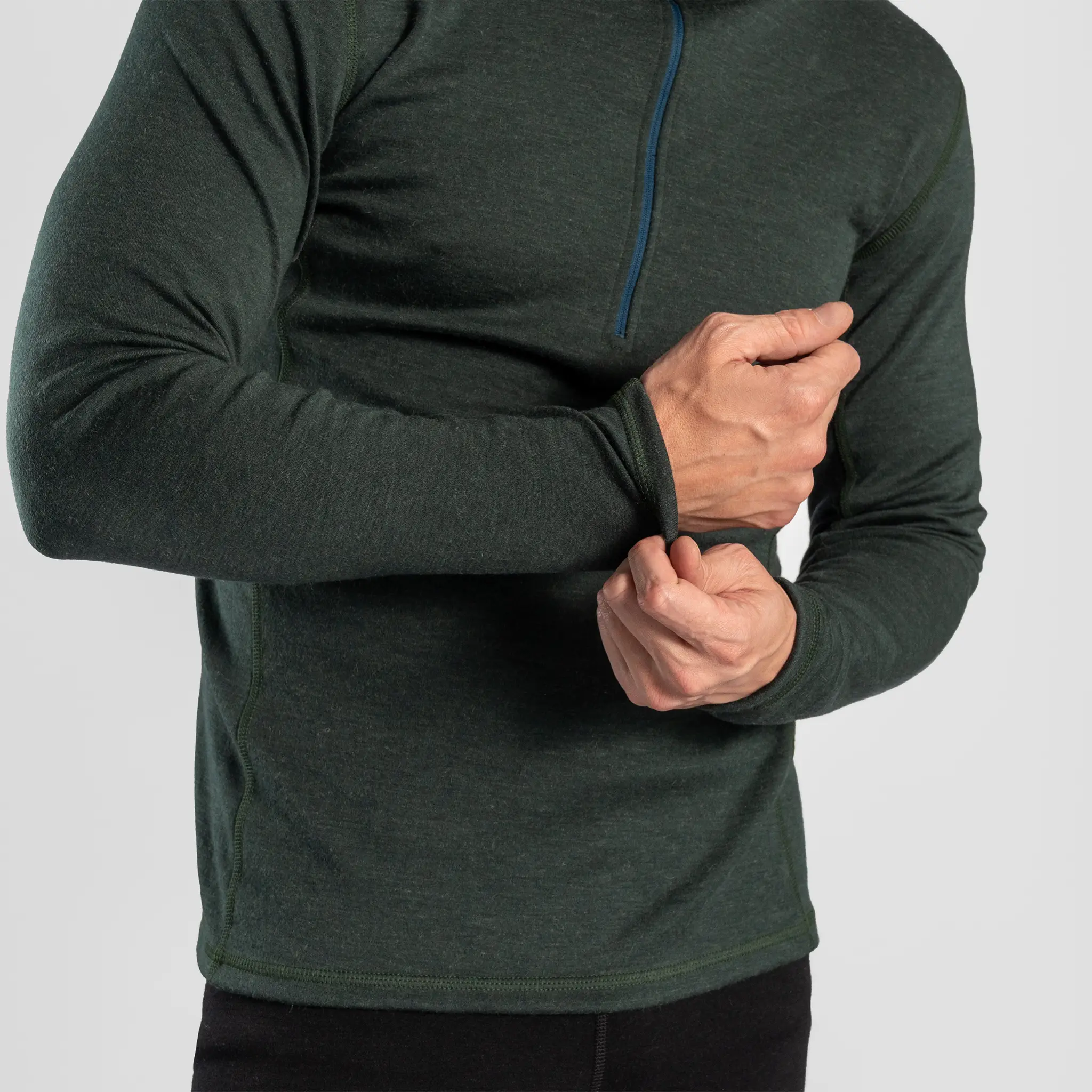 Men's Alpaca Wool Base Layer: 300 Lightweight Half-Zip - Image 13