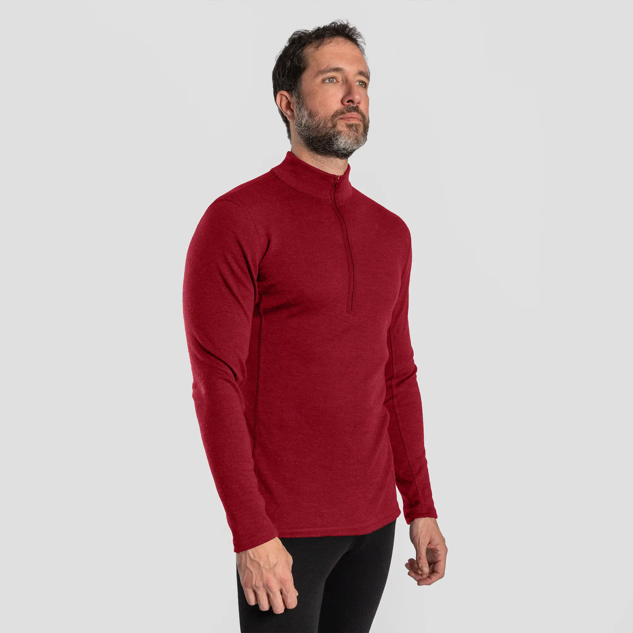 Men's Alpaca Wool Base Layer: 300 Lightweight Half-Zip - Image 22