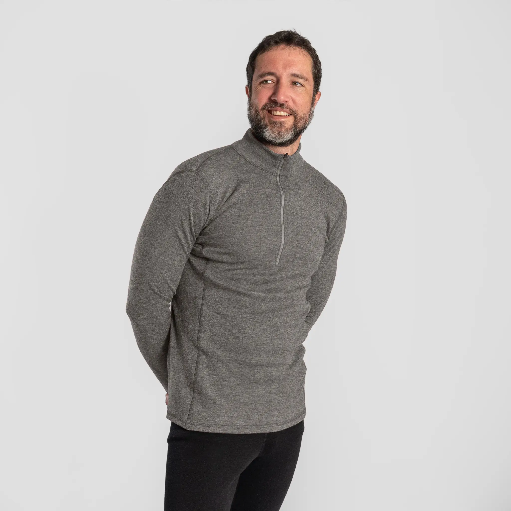 Men's Alpaca Wool Base Layer: 300 Lightweight Half-Zip - Image 31