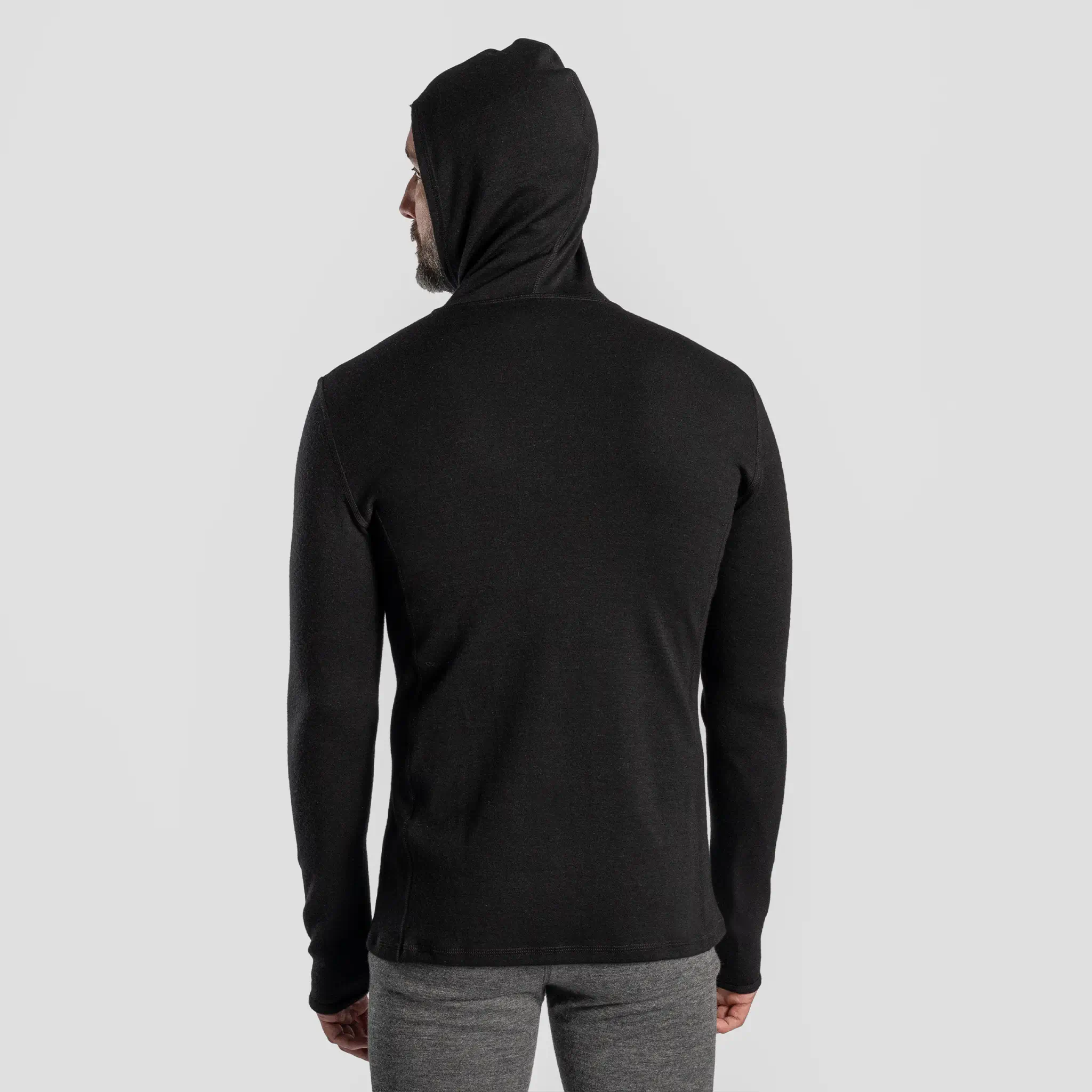 Men's Alpaca Wool Hoodie: 300 Lightweight Half-Zip - Image 14