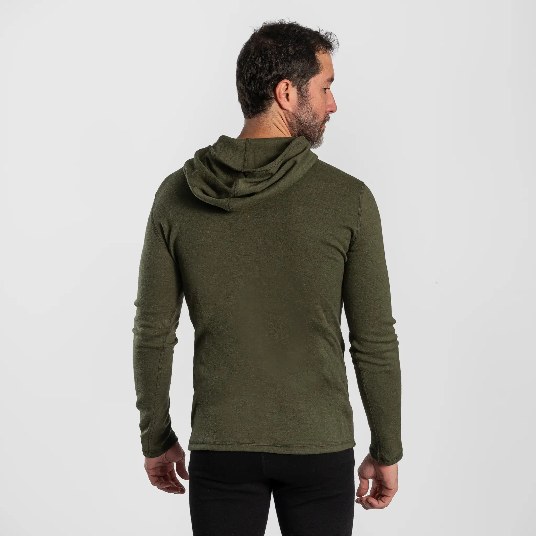 Men's Alpaca Wool Hoodie: 300 Lightweight Half-Zip - Image 22
