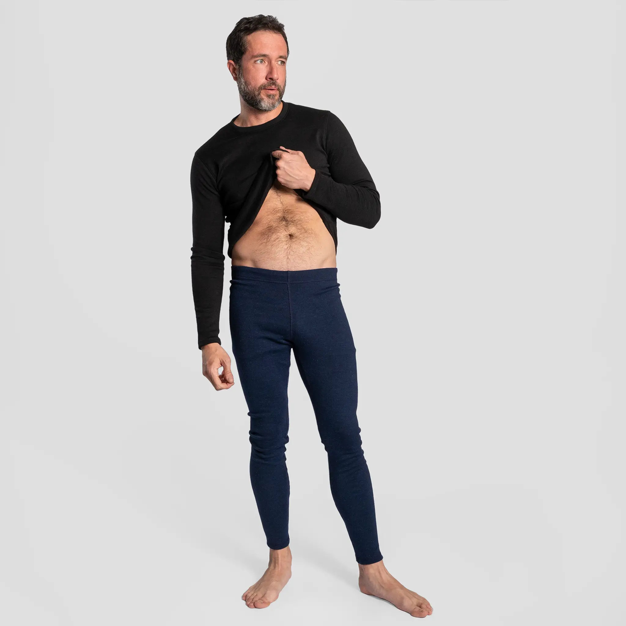 Men's Alpaca Wool Leggings: 420 Midweight - Image 17