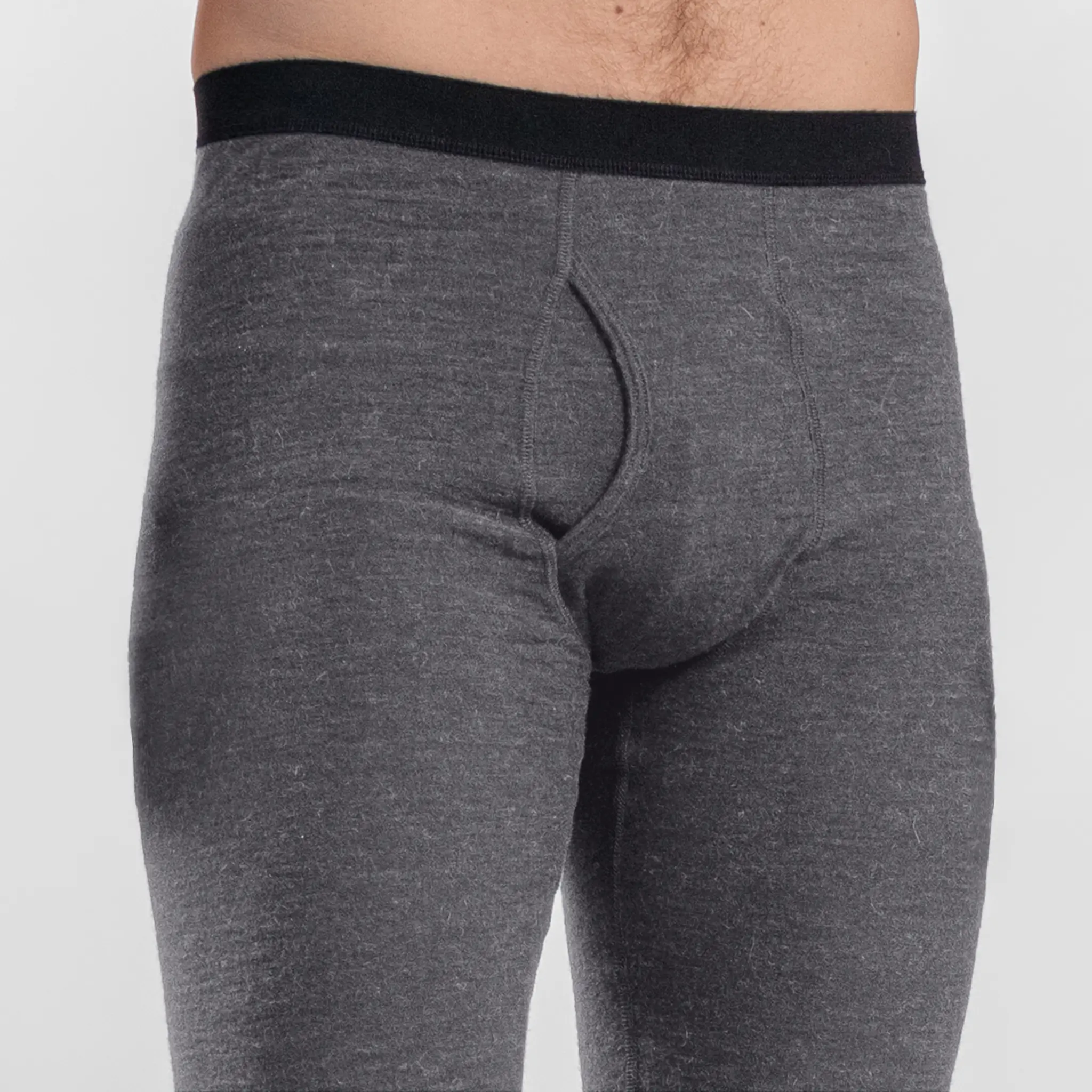 Men's Alpaca Wool Leggings With Fly: 160 Ultralight - Image 11