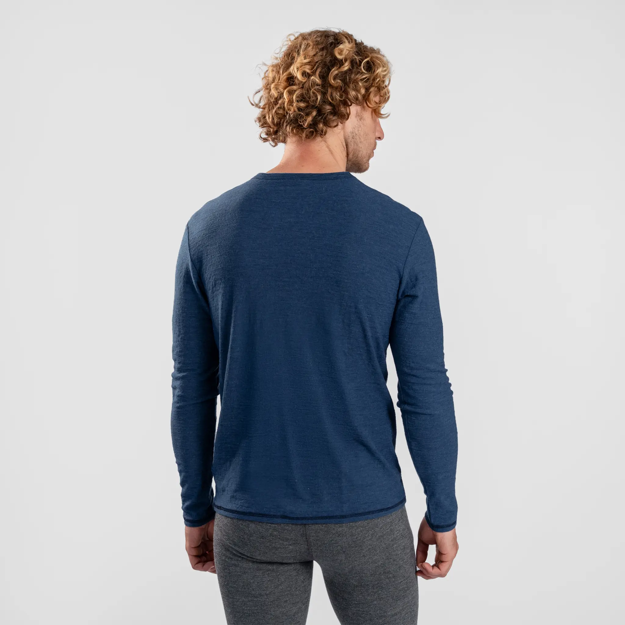 Men's Alpaca Wool Long Sleeve T-Shirt: 160 Ultralight - Image 22