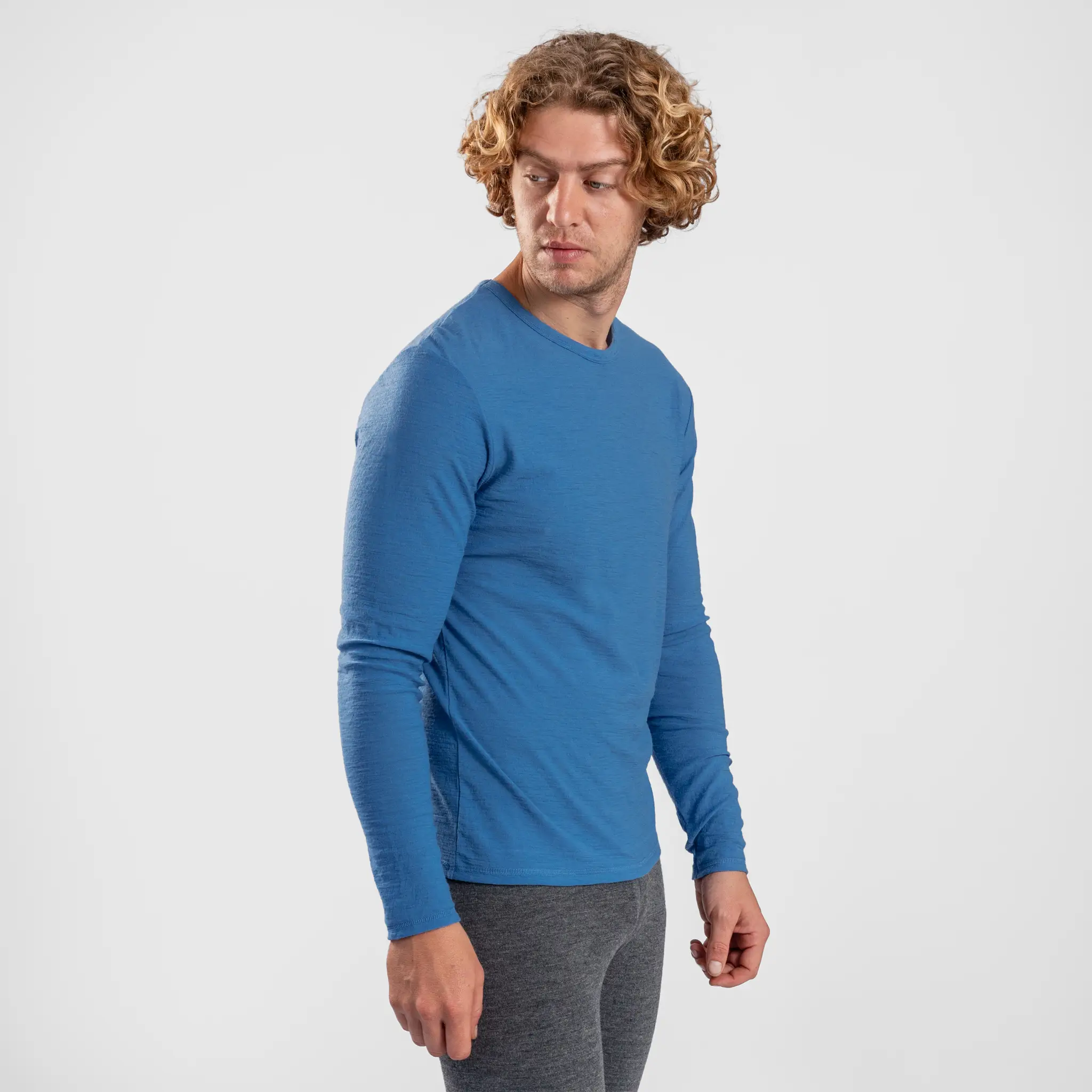 Men's Alpaca Wool Long Sleeve T-Shirt: 160 Ultralight - Image 24