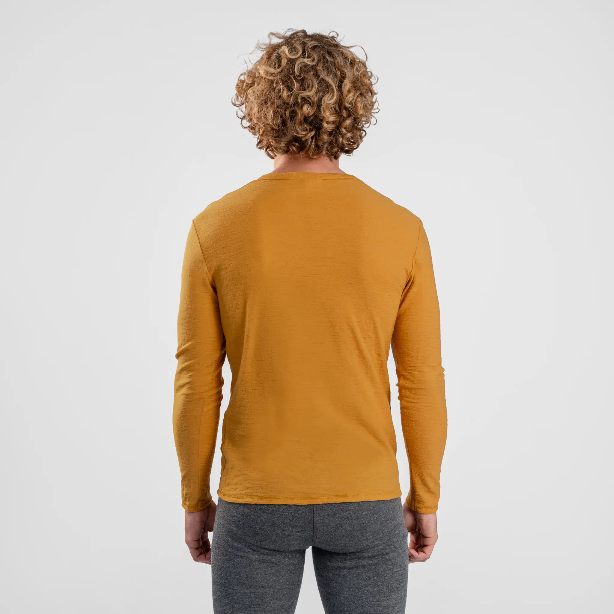 Men's Alpaca Wool Long Sleeve T-Shirt: 160 Ultralight - Image 28