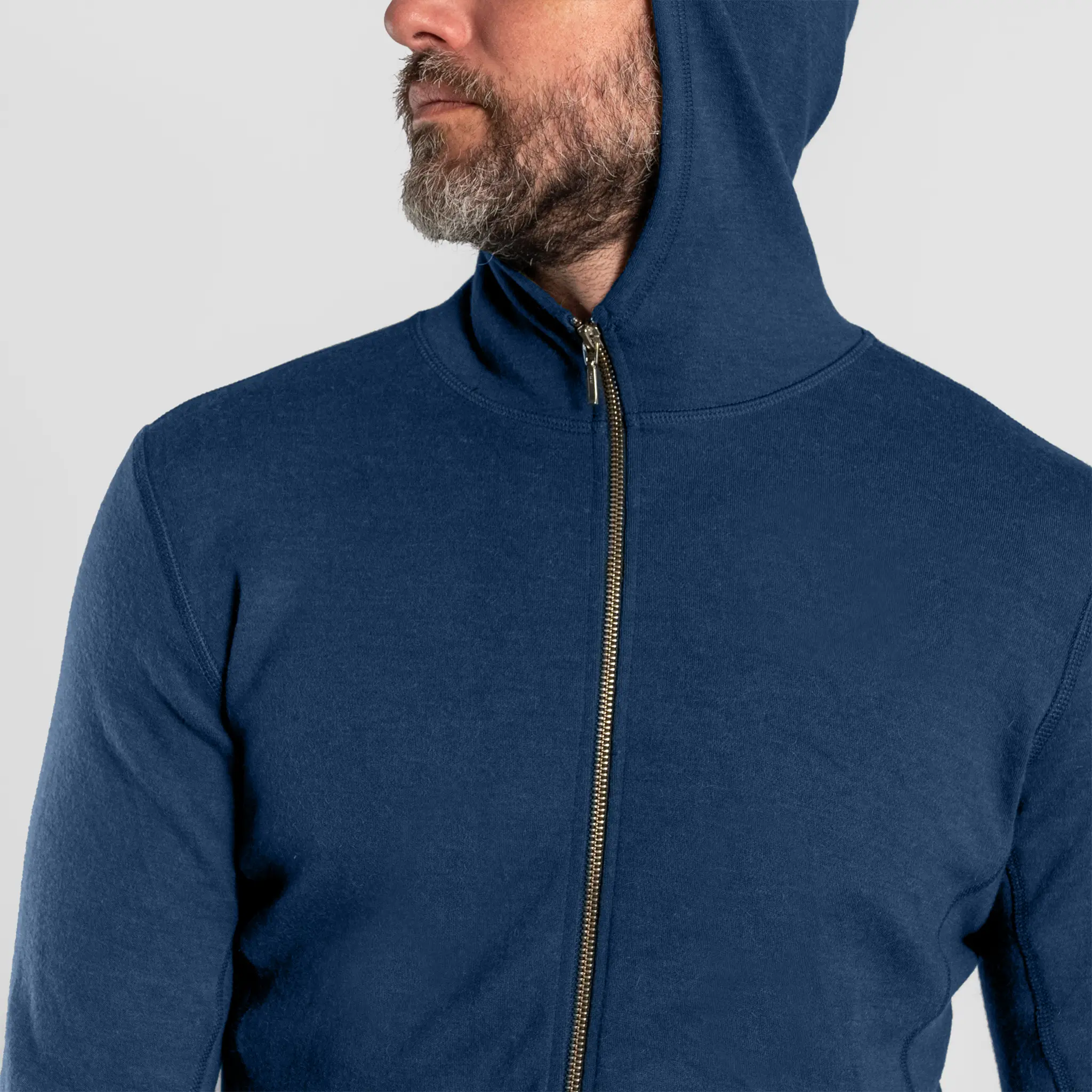 Men's Alpaca Wool Hoodie Jacket: 420 Midweight Full-Zip - Image 22