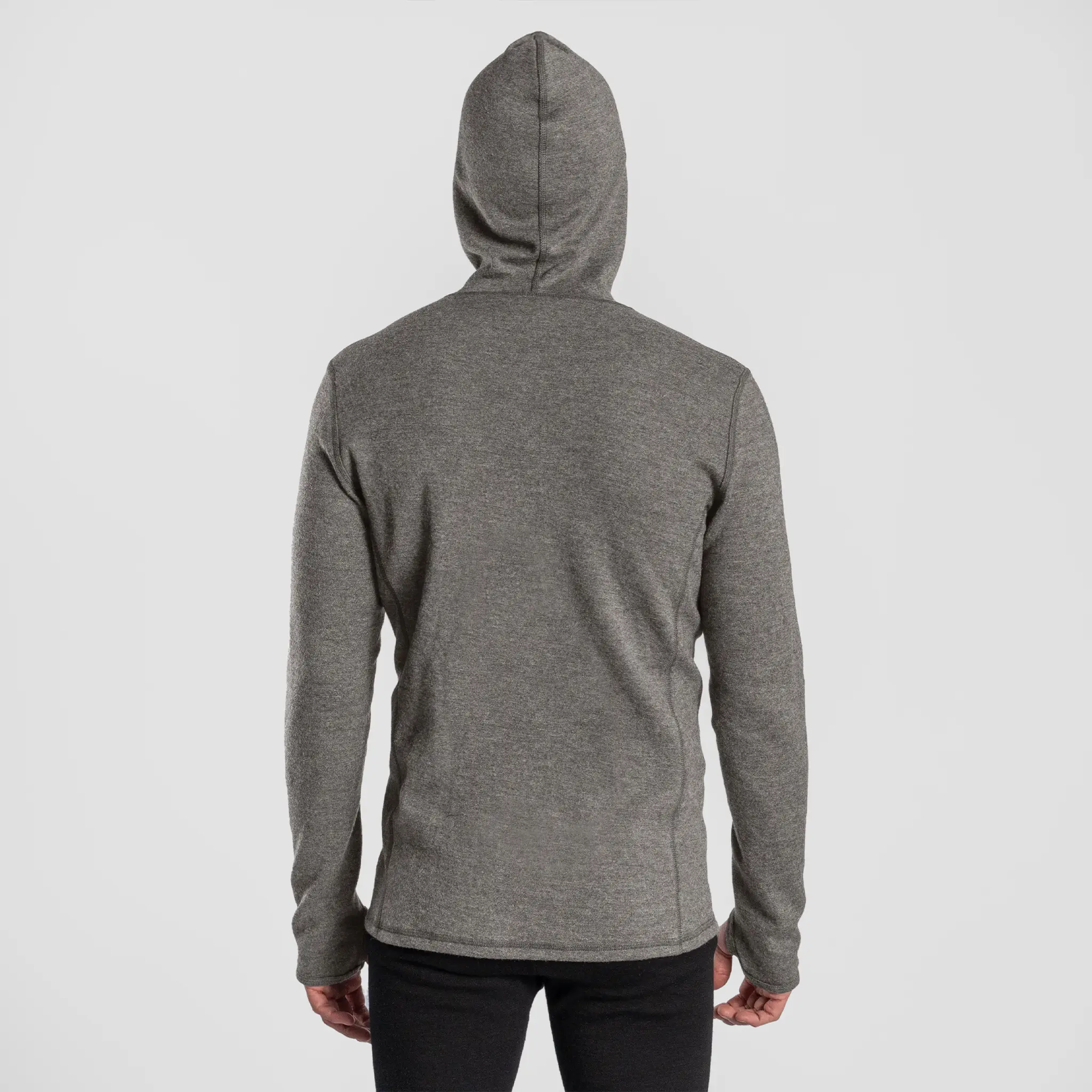 Men's Alpaca Wool Hoodie Jacket: 420 Midweight Full-Zip - Image 24