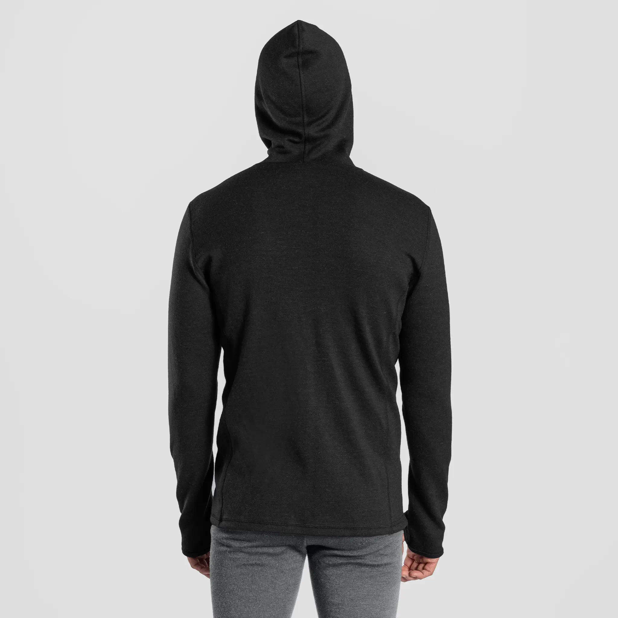Men's Alpaca Wool Hoodie Jacket: 420 Midweight Full-Zip - Image 5