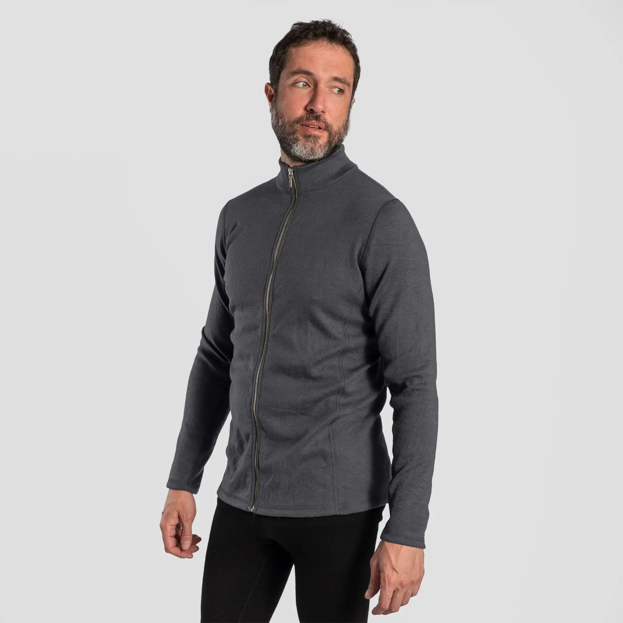 Men's Alpaca Wool Jacket: 420 Midweight Full-Zip - Image 11
