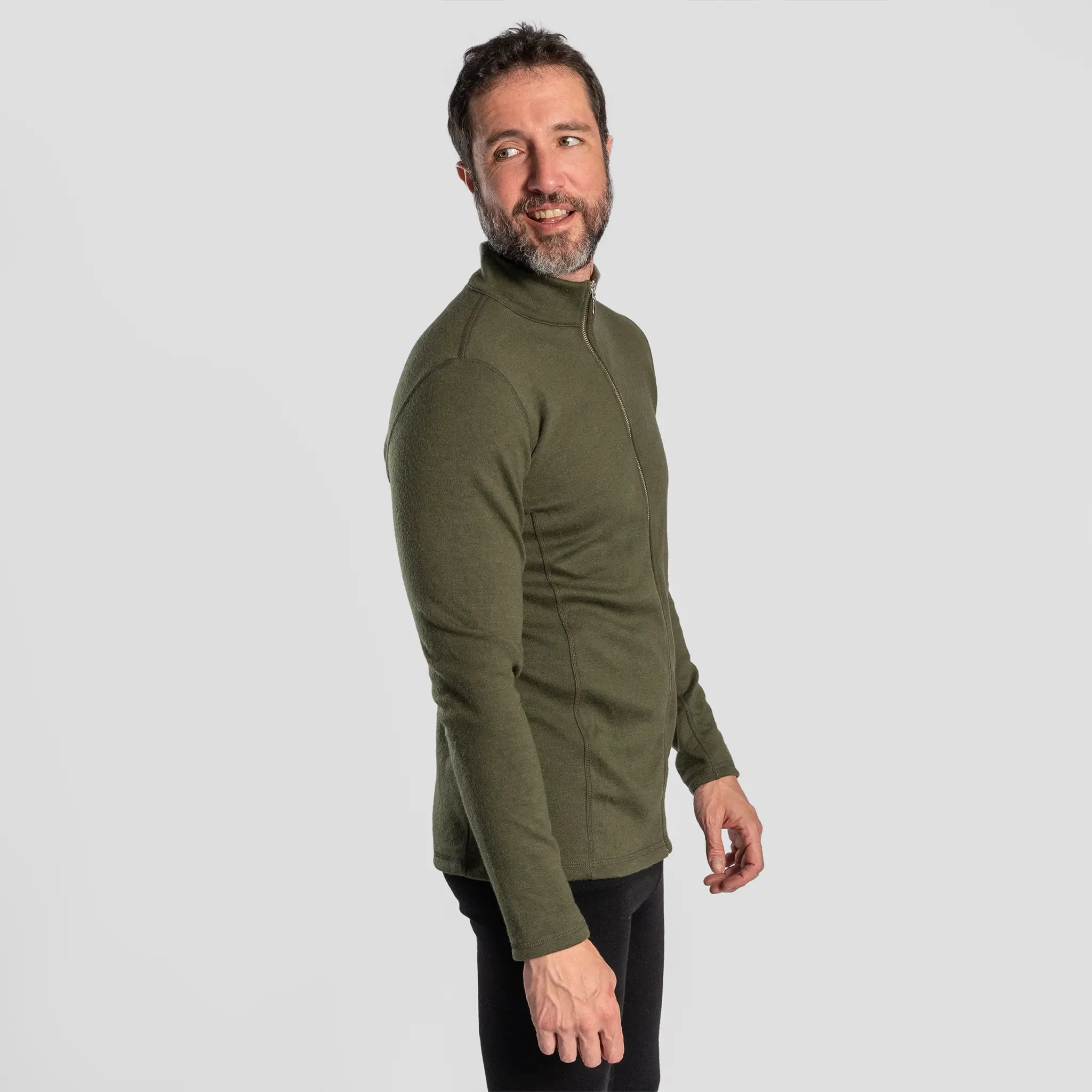 Men's Alpaca Wool Jacket: 420 Midweight Full-Zip - Image 14