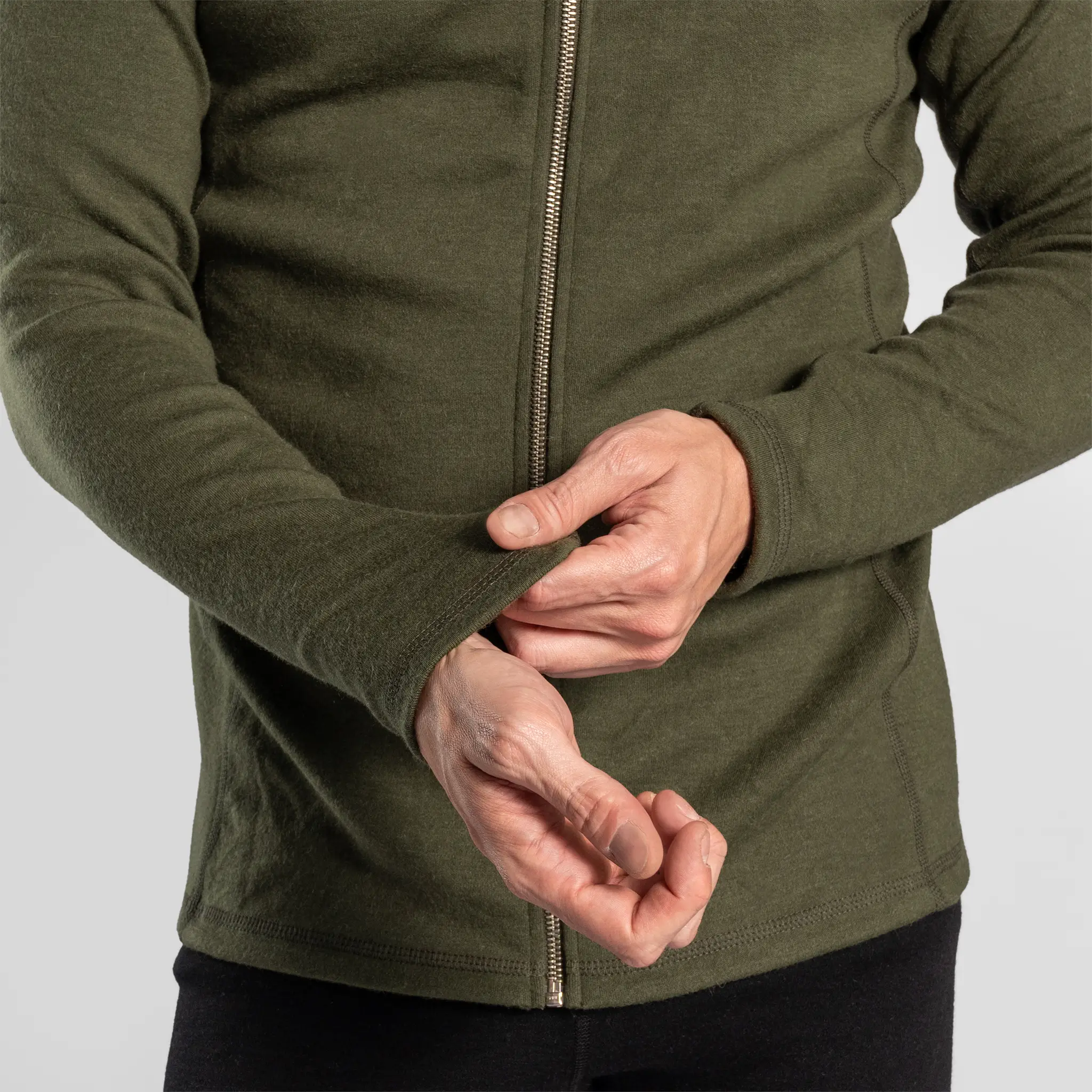 Men's Alpaca Wool Jacket: 420 Midweight Full-Zip - Image 16