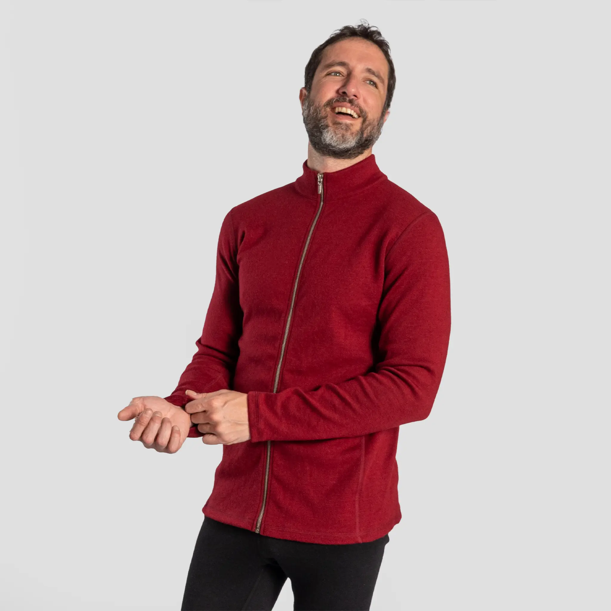 Men's Alpaca Wool Jacket: 420 Midweight Full-Zip - Image 18