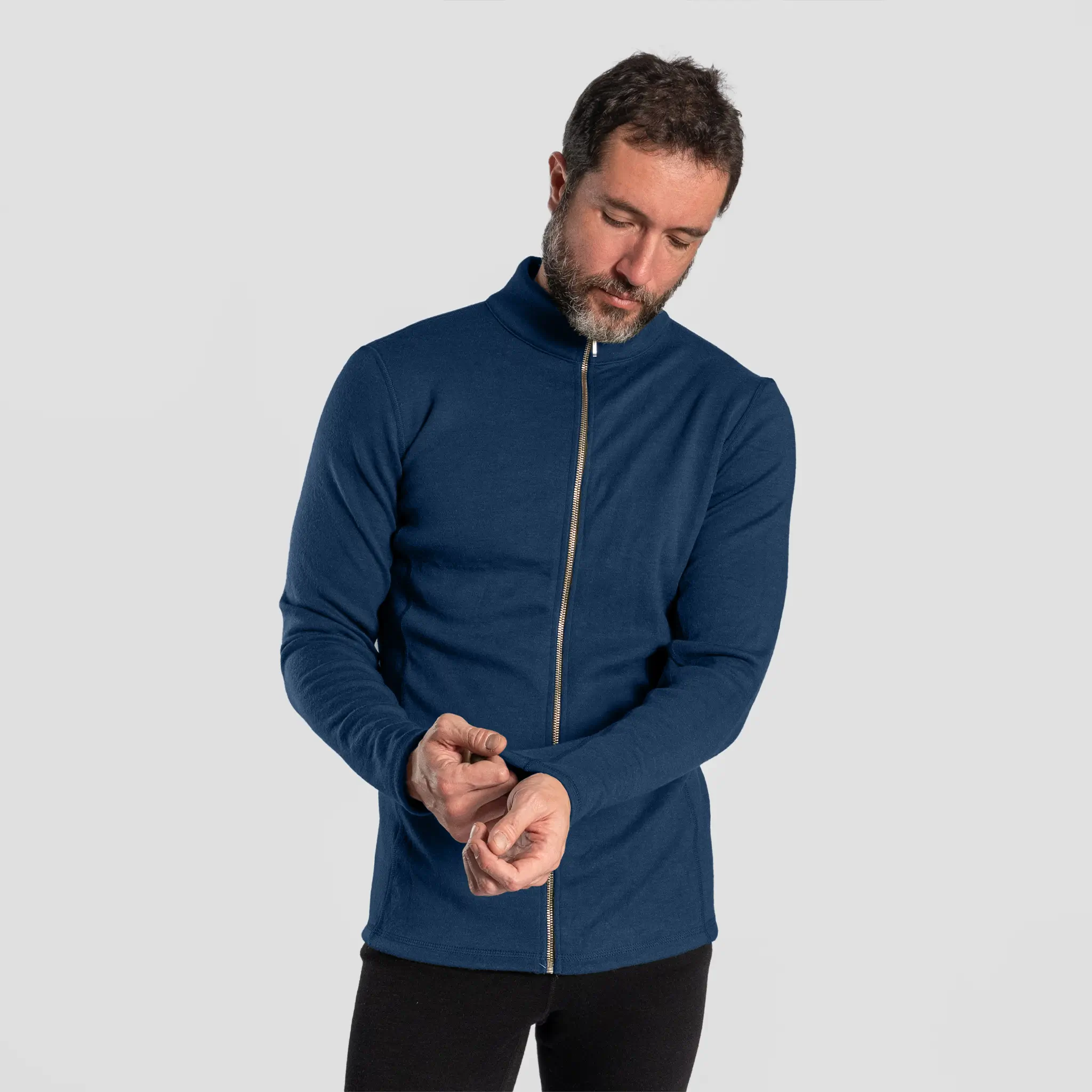 Men's Alpaca Wool Jacket: 420 Midweight Full-Zip - Image 21