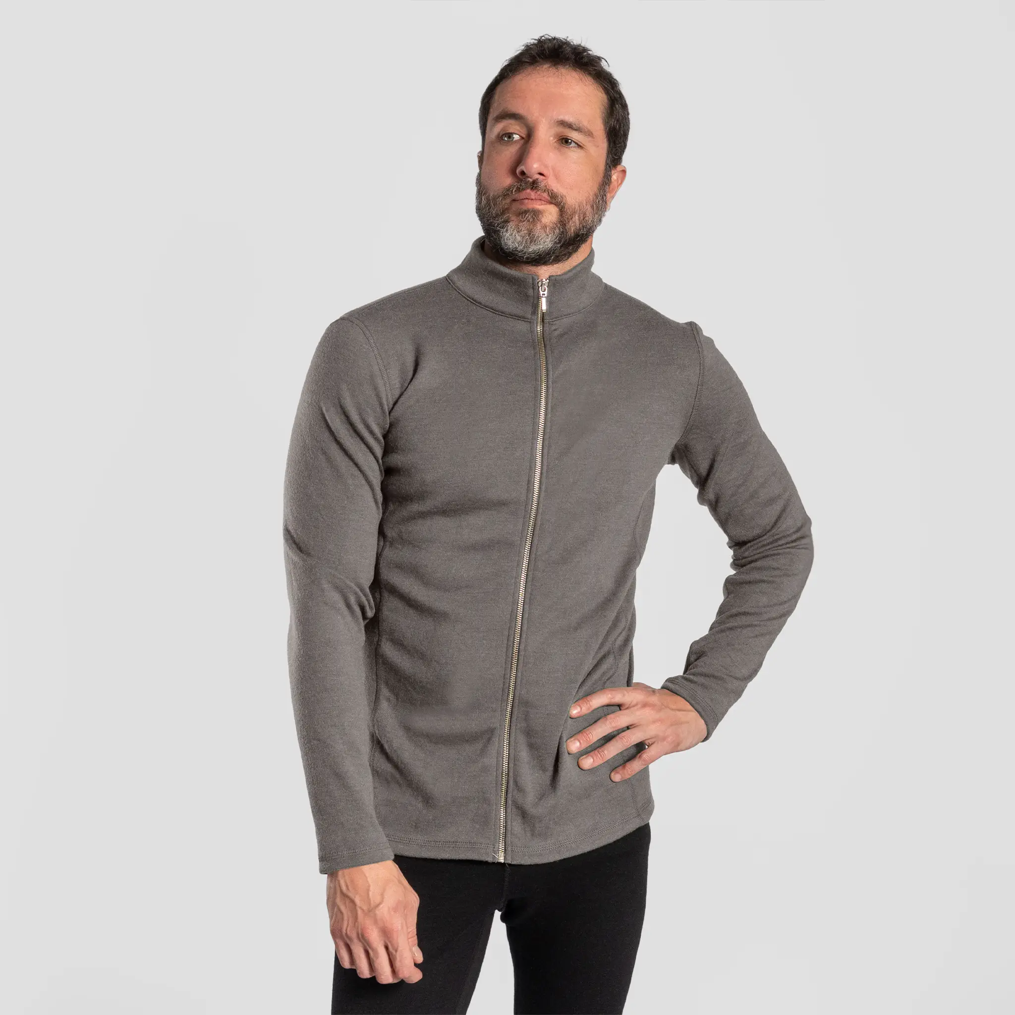 Men's Alpaca Wool Jacket: 420 Midweight Full-Zip - Image 25