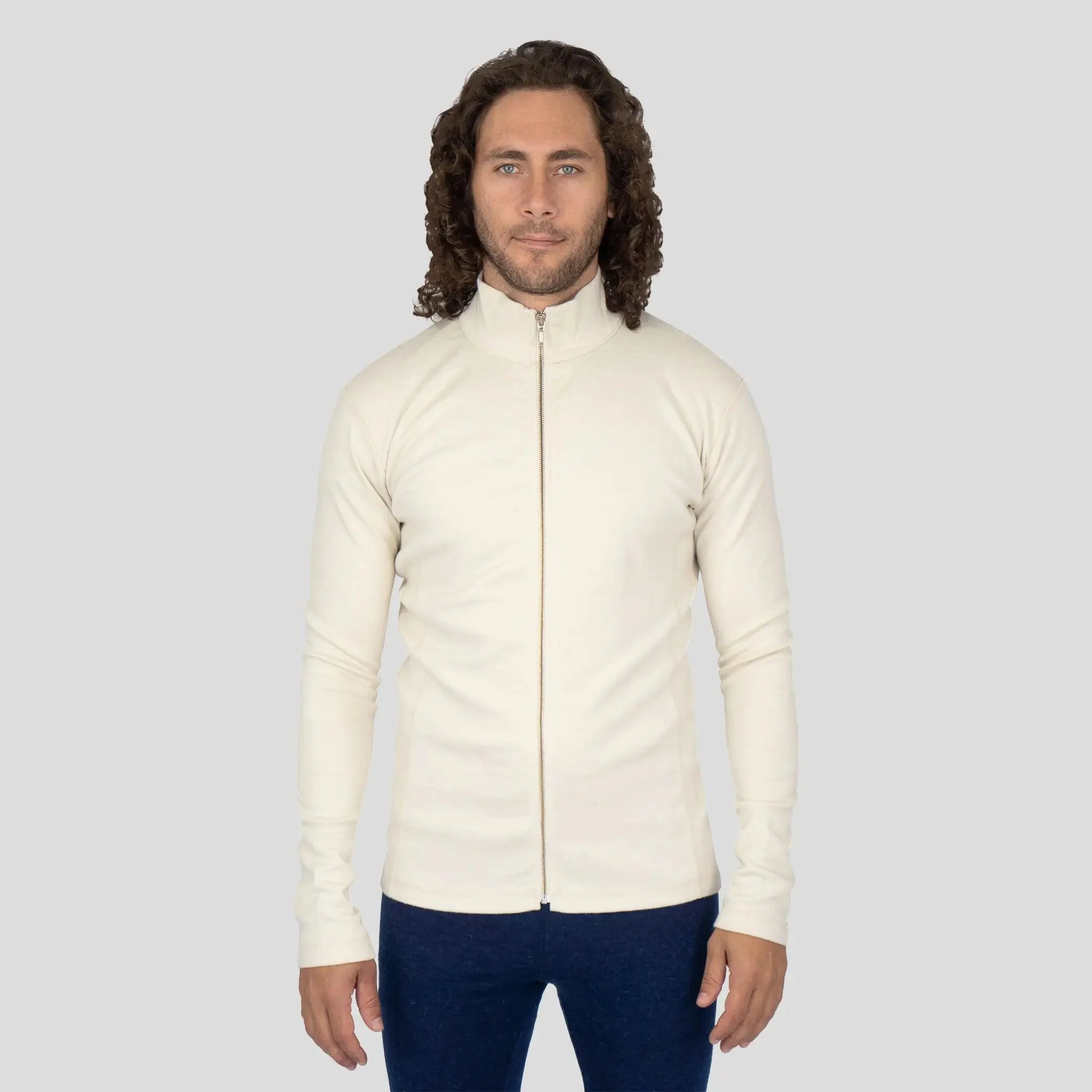 Men's Alpaca Wool Jacket: 420 Midweight Full-Zip - Image 3