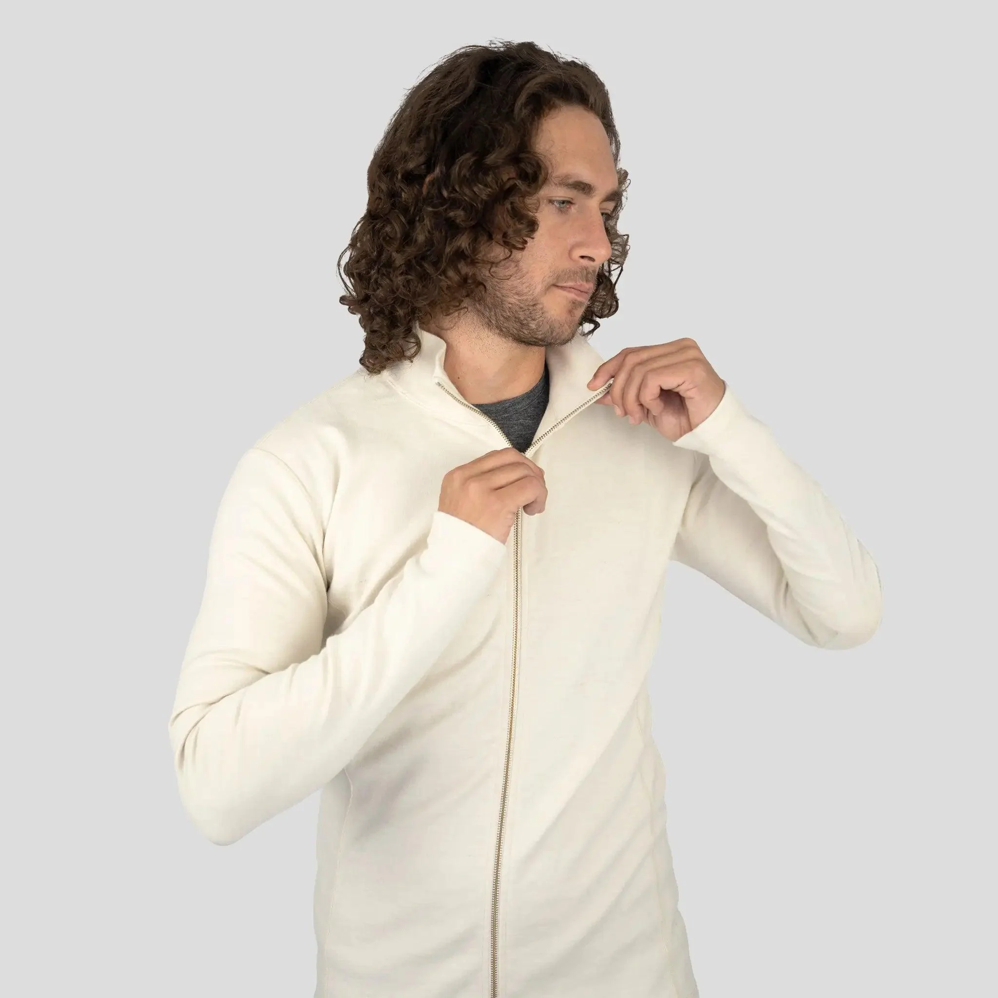 Men's Alpaca Wool Jacket: 420 Midweight Full-Zip - Image 4