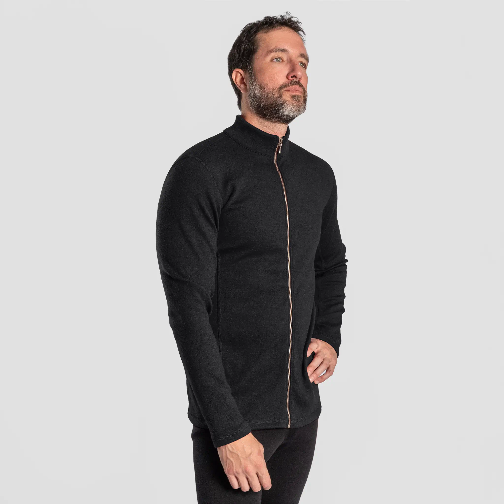 Men's Alpaca Wool Jacket: 420 Midweight Full-Zip - Image 7