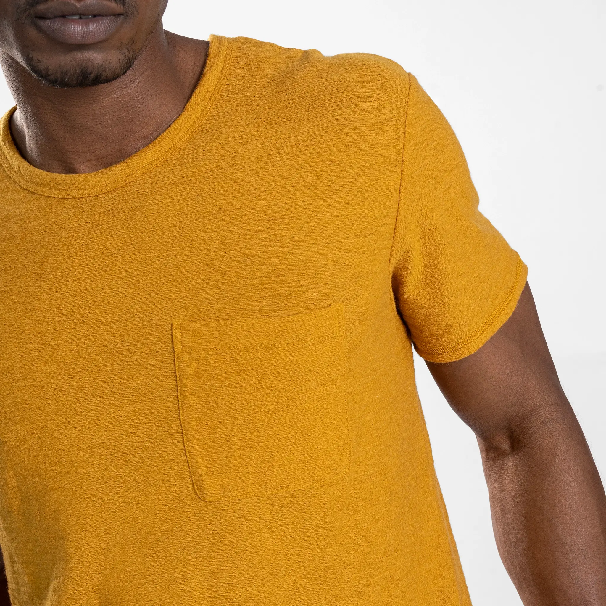 Men's Alpaca Wool Pocket T-Shirt: 160 Ultralight Crew Neck - Image 24