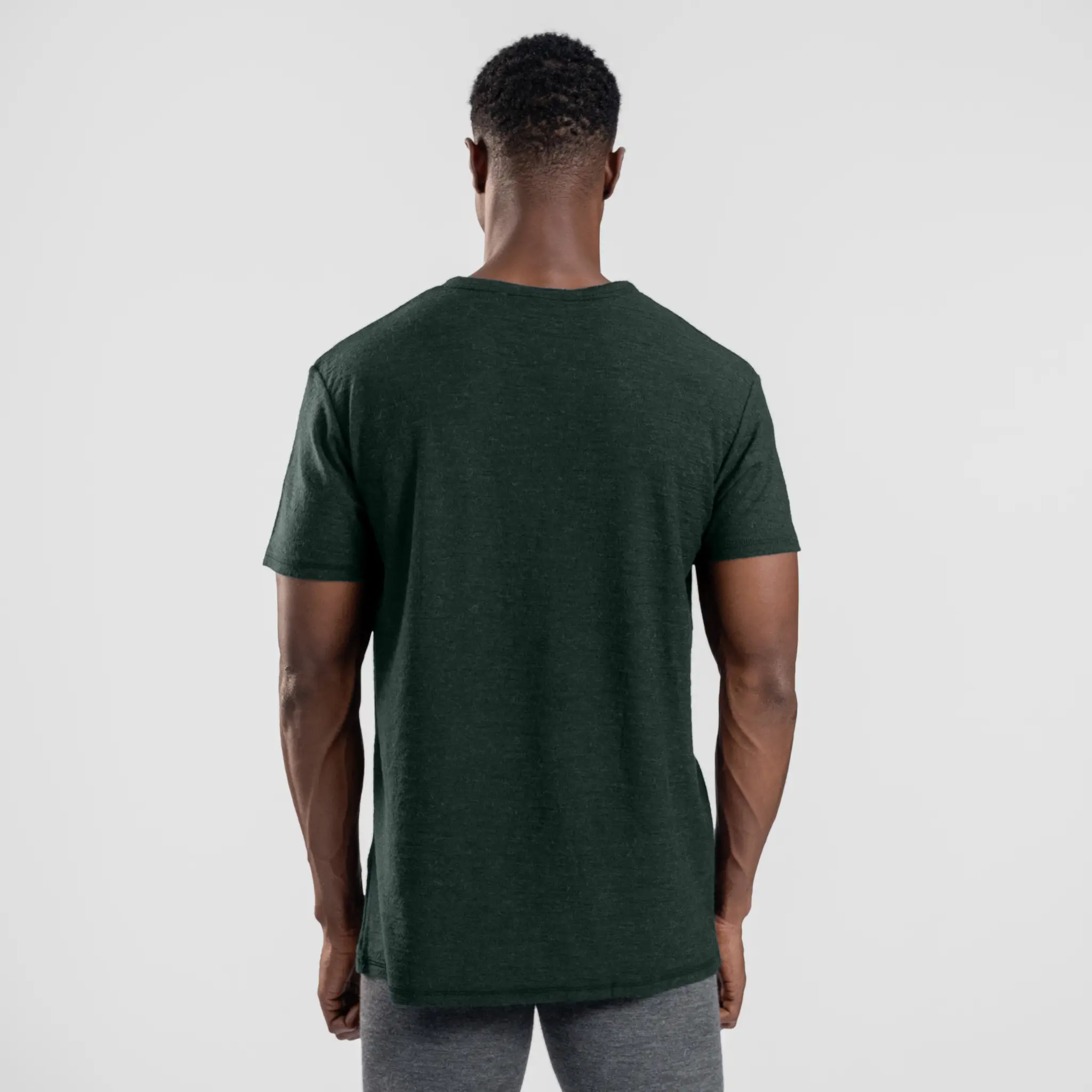 Men's Alpaca Wool T-Shirt: 160 Ultralight Crew Neck - Image 56