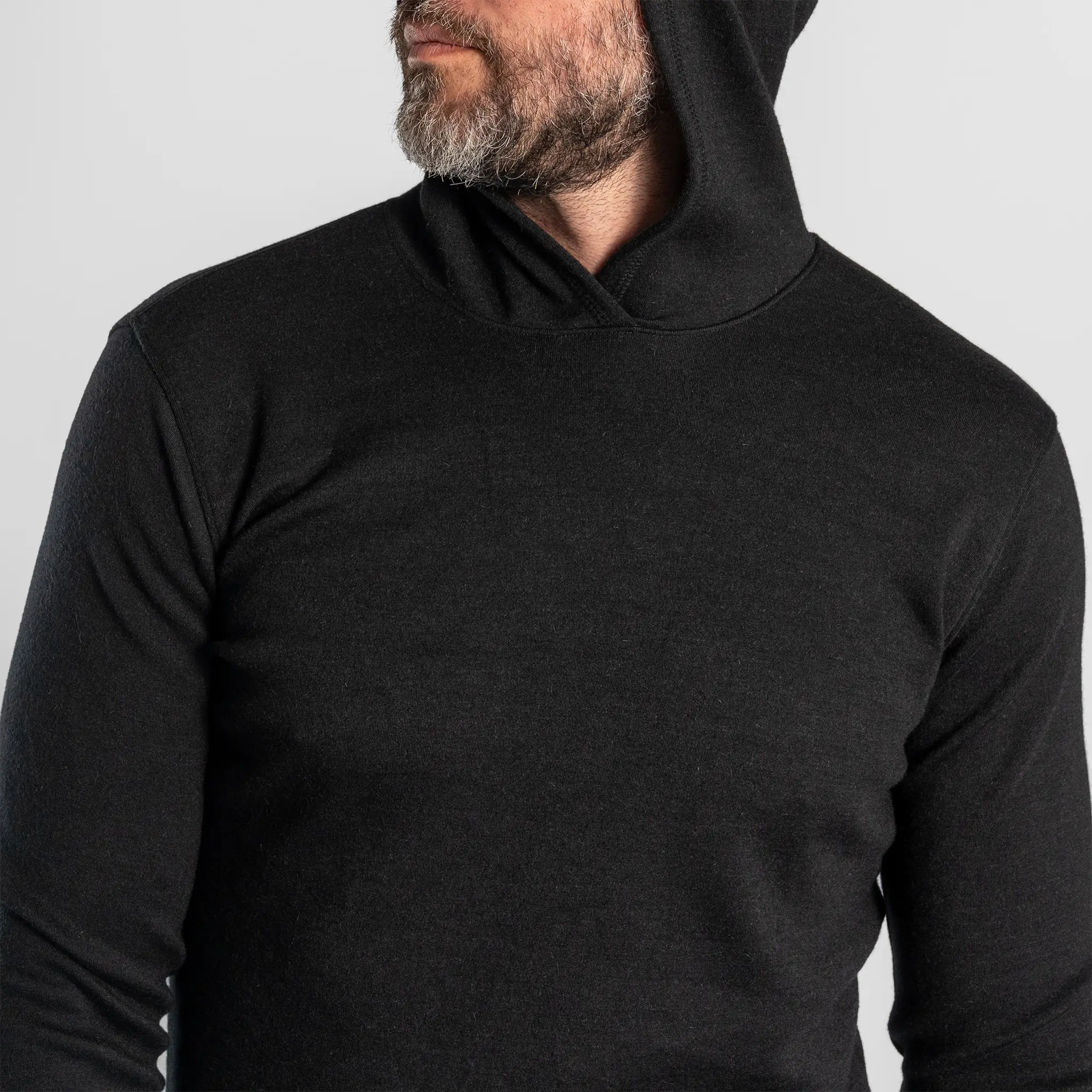 Men's Alpaca Wool Pullover Hoodie: 300 Lightweight - Image 10
