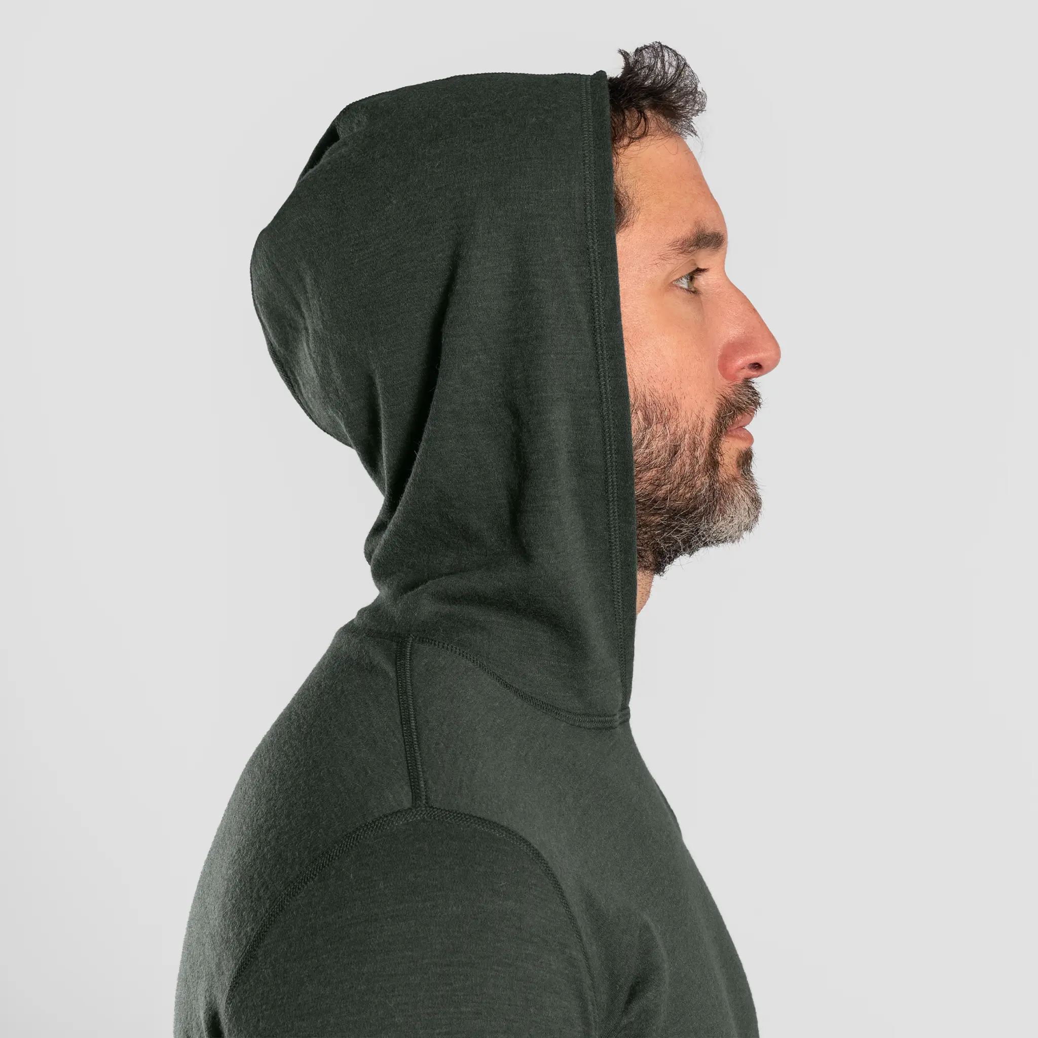 Men's Alpaca Wool Pullover Hoodie: 300 Lightweight - Image 14