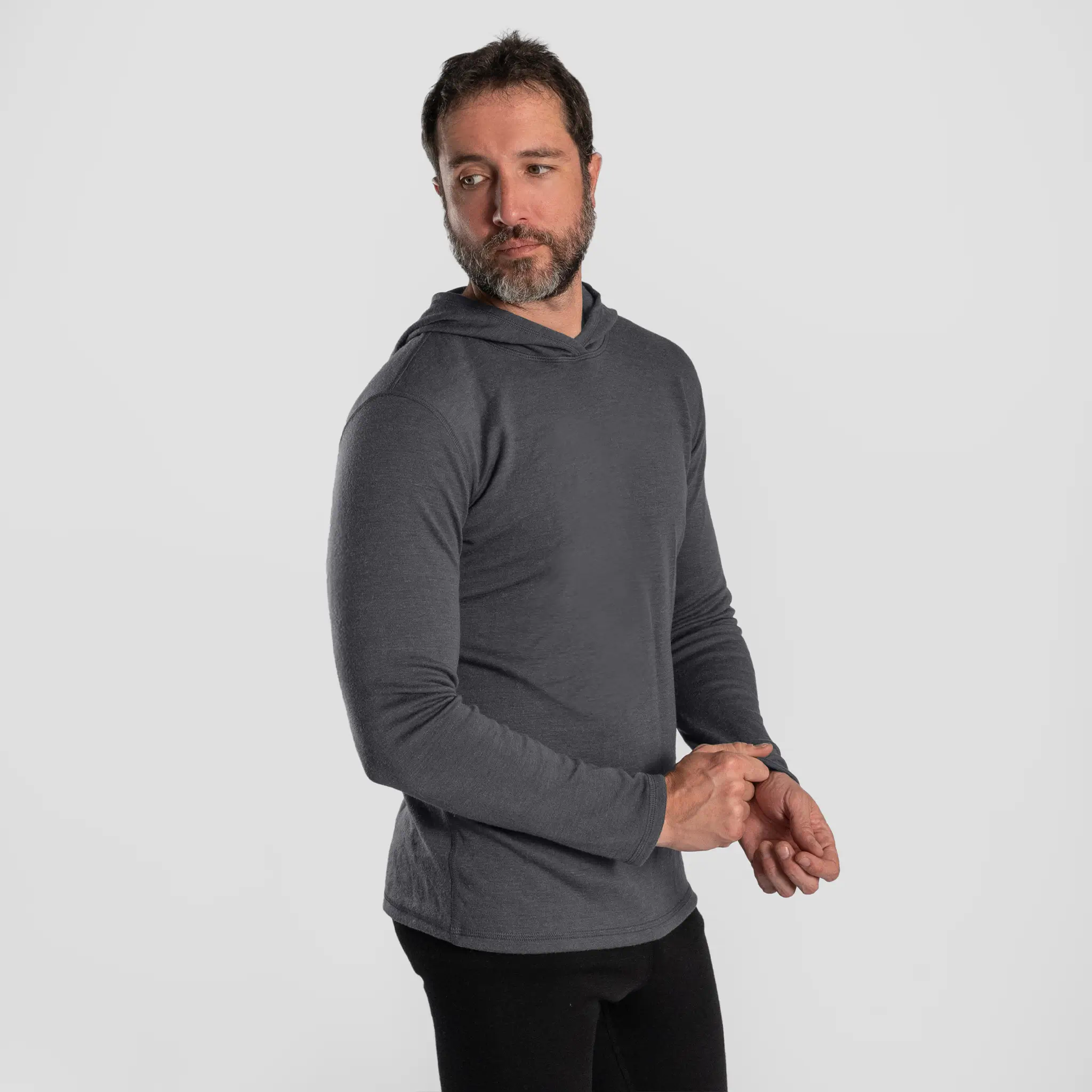 Men's Alpaca Wool Pullover Hoodie: 300 Lightweight - Image 15