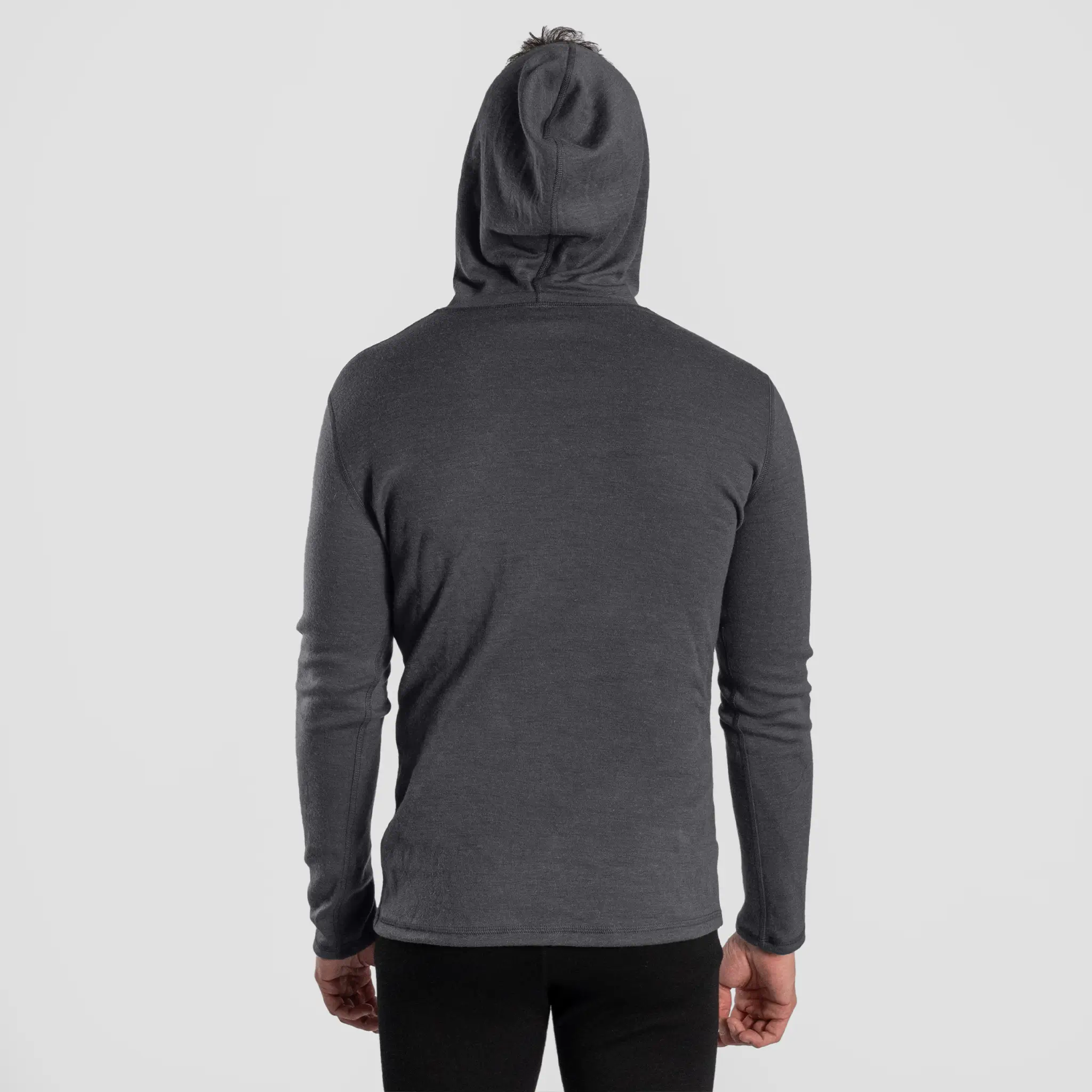 Men's Alpaca Wool Pullover Hoodie: 300 Lightweight - Image 16