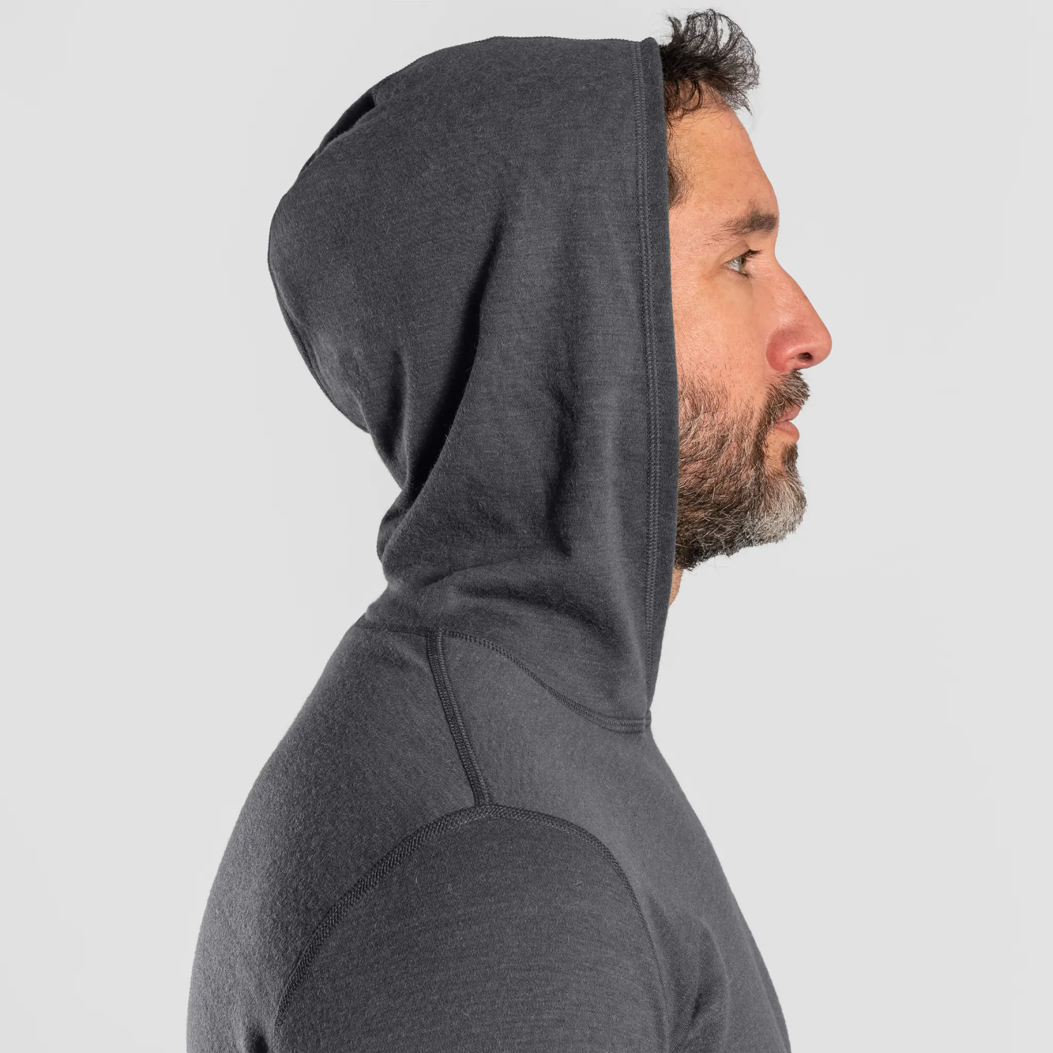 Men's Alpaca Wool Pullover Hoodie: 300 Lightweight - Image 17