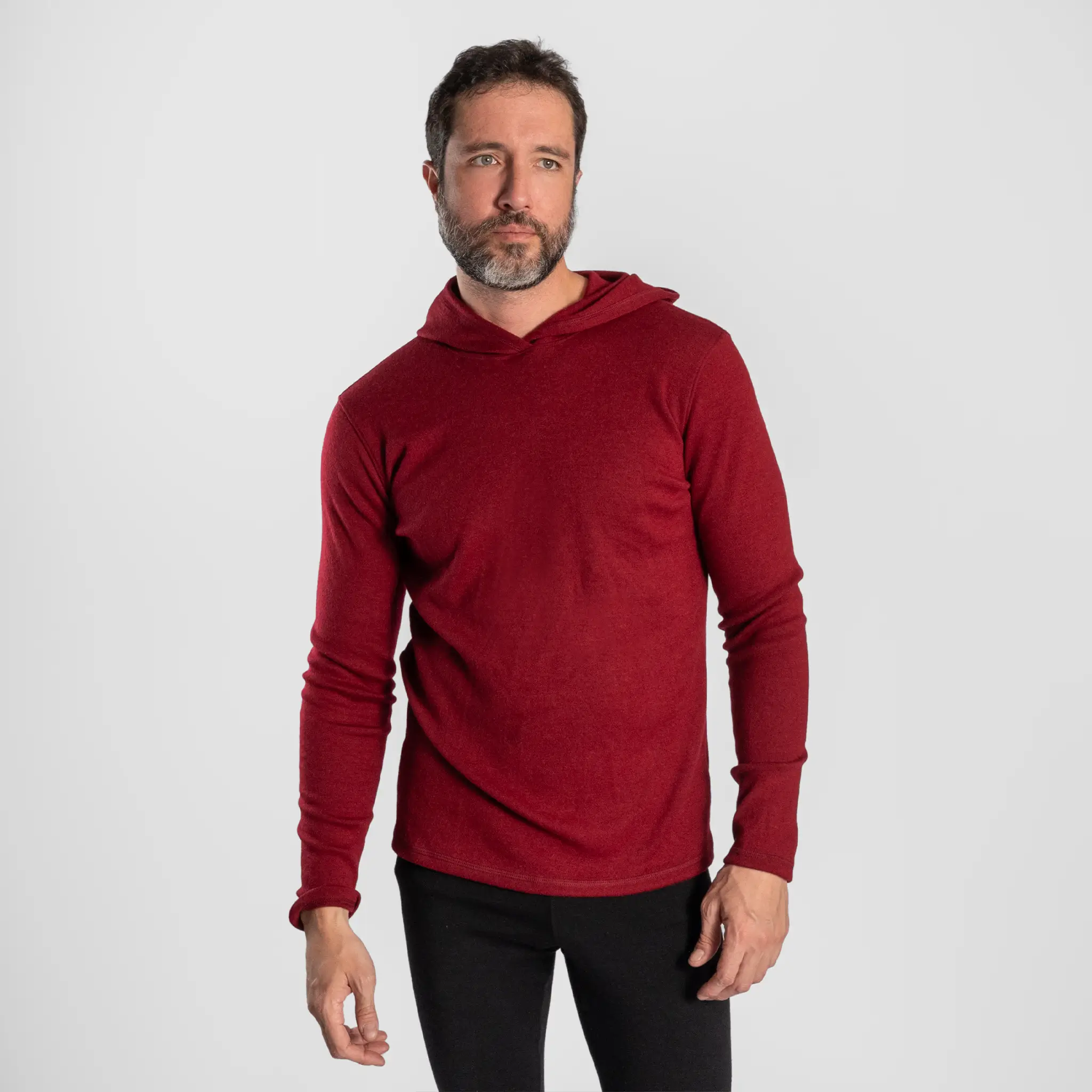 Men's Alpaca Wool Pullover Hoodie: 300 Lightweight - Image 22