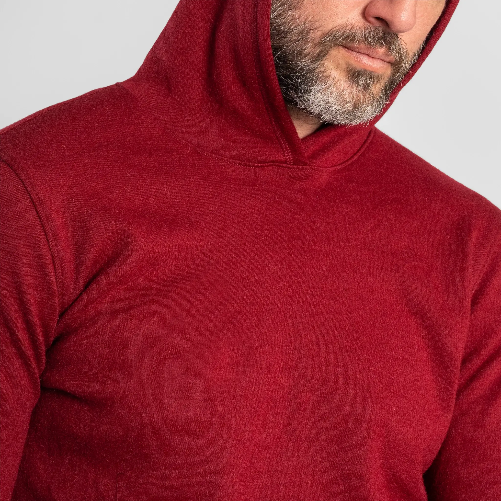 Men's Alpaca Wool Pullover Hoodie: 300 Lightweight - Image 25