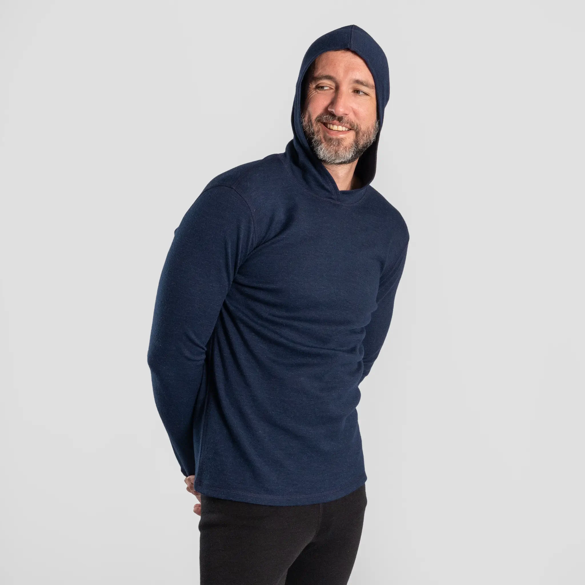 Men's Alpaca Wool Pullover Hoodie: 300 Lightweight - Image 27