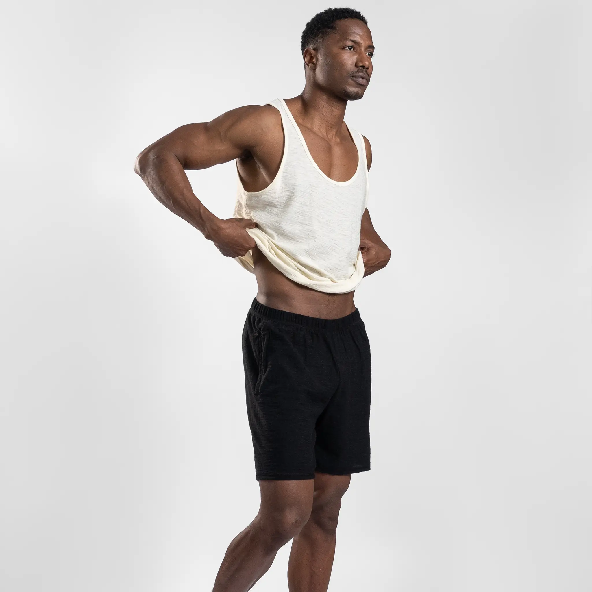 Men's Alpaca Wool Shorts: 160 Ultralight - Image 9