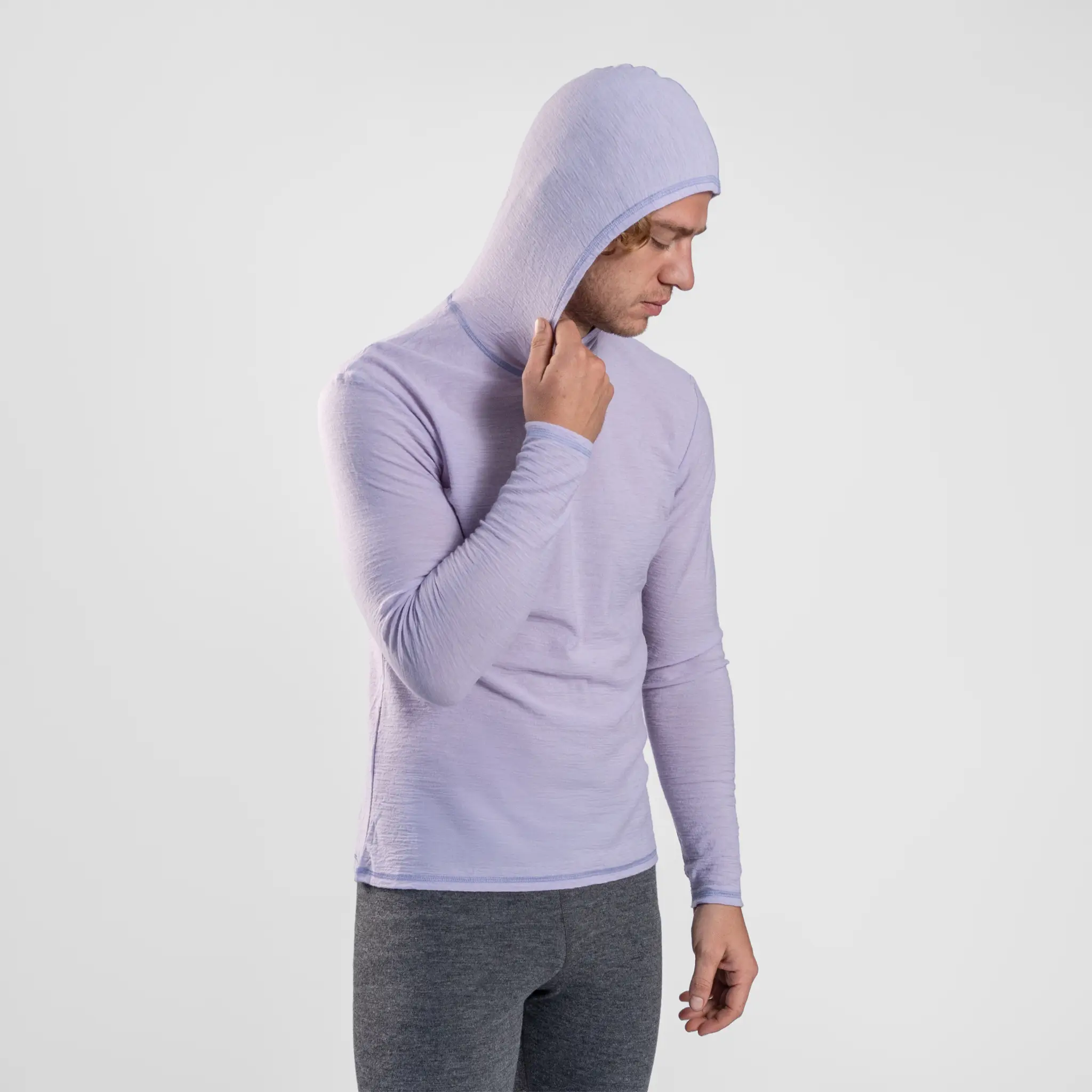 Men's Alpaca Wool Sun Hoodie: 160 Ultralight - Image 22