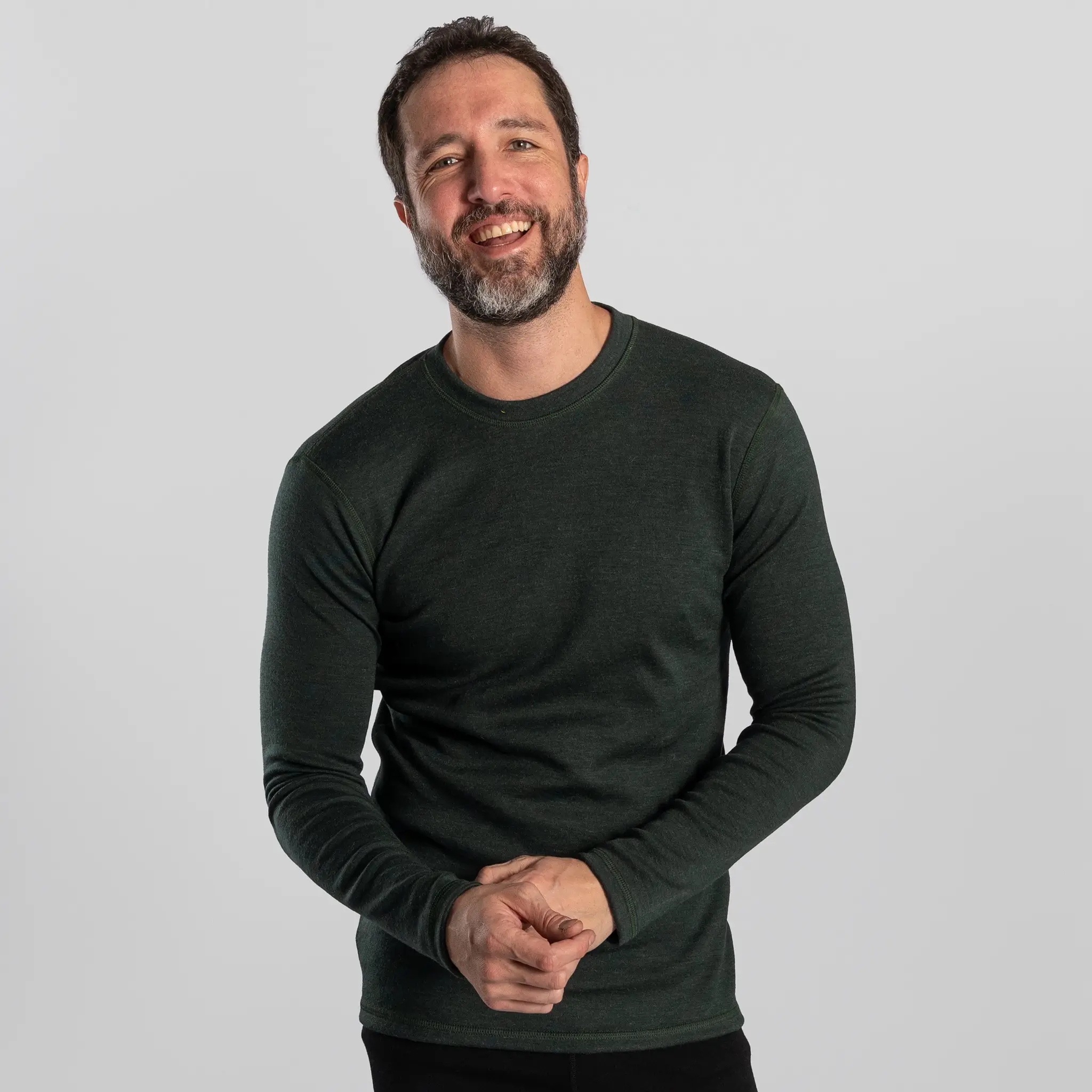 Men's Alpaca Wool Sweater: 300 Lightweight - Image 11