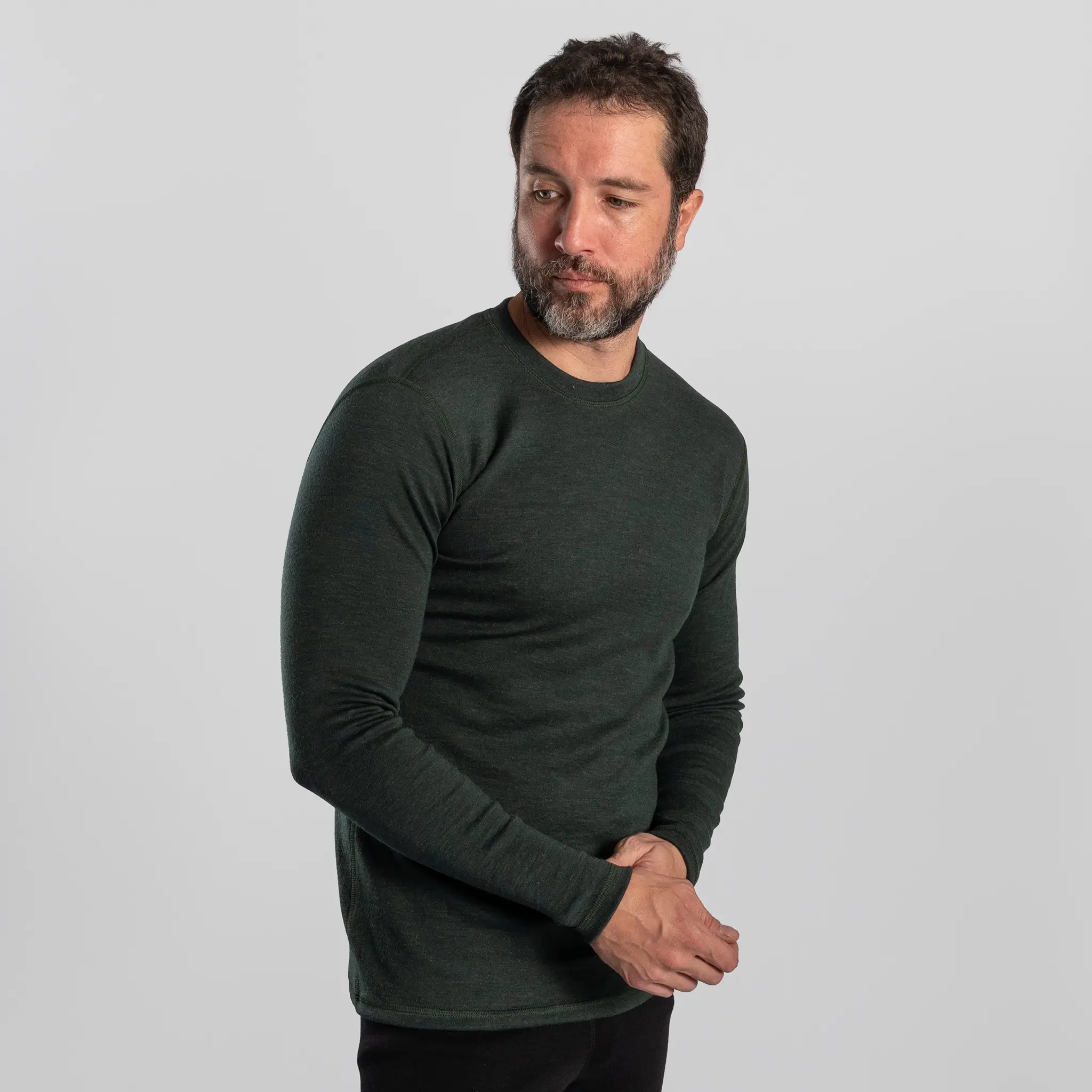 Men's Alpaca Wool Sweater: 300 Lightweight - Image 12