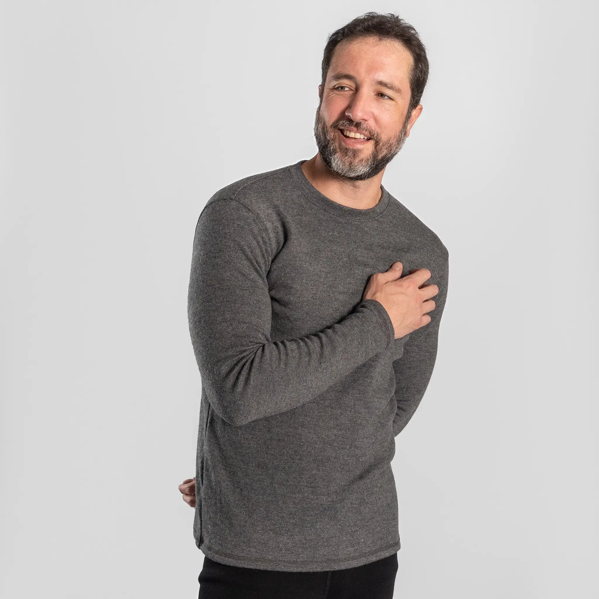Men's Alpaca Wool Sweater: 300 Lightweight - Image 15
