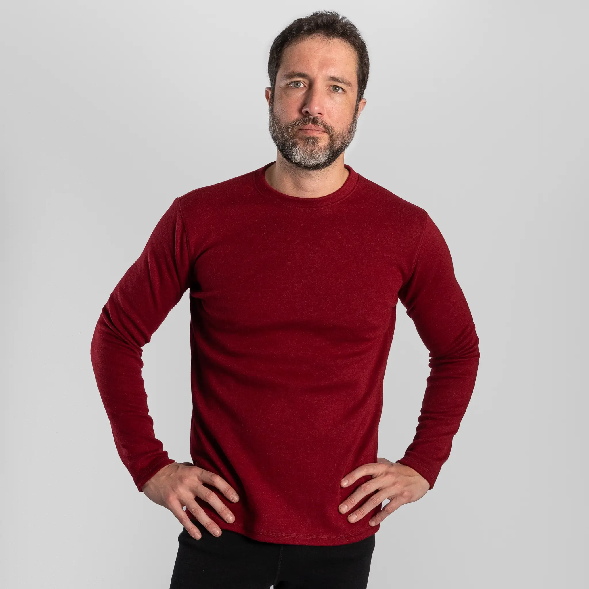 Men's Alpaca Wool Sweater: 300 Lightweight - Image 26
