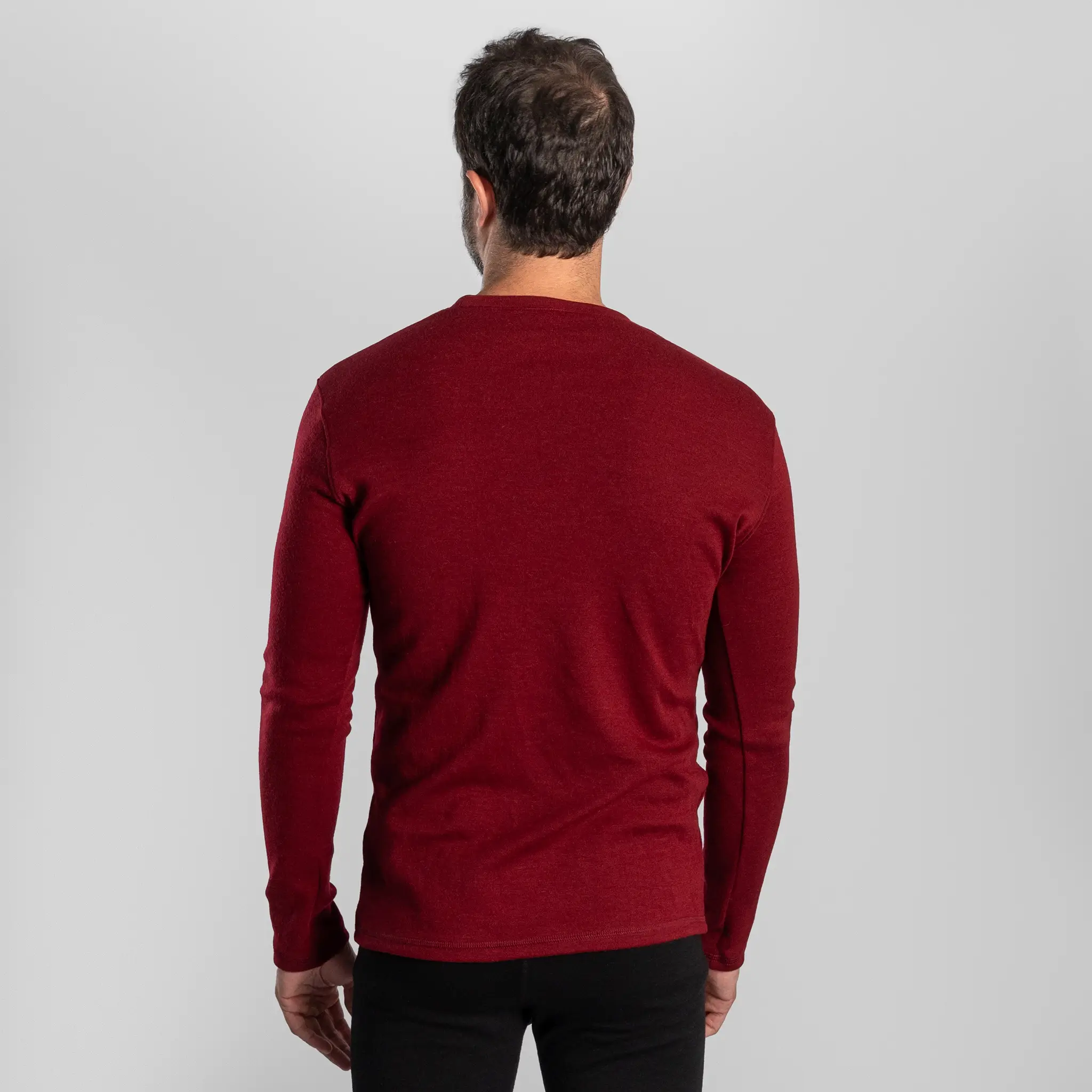 Men's Alpaca Wool Sweater: 300 Lightweight - Image 28