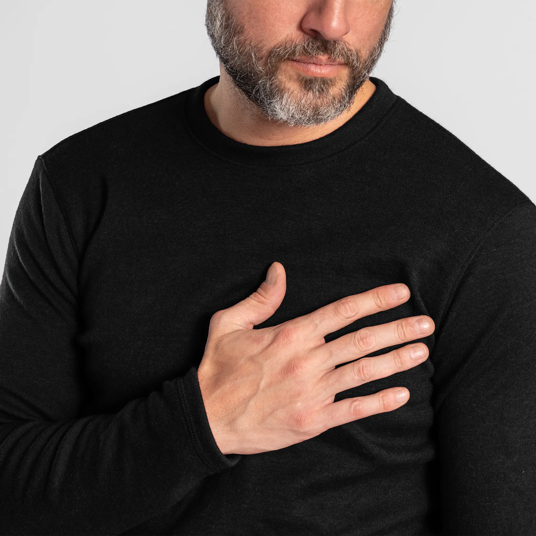 Men's Alpaca Wool Sweater: 420 Midweight - Image 6